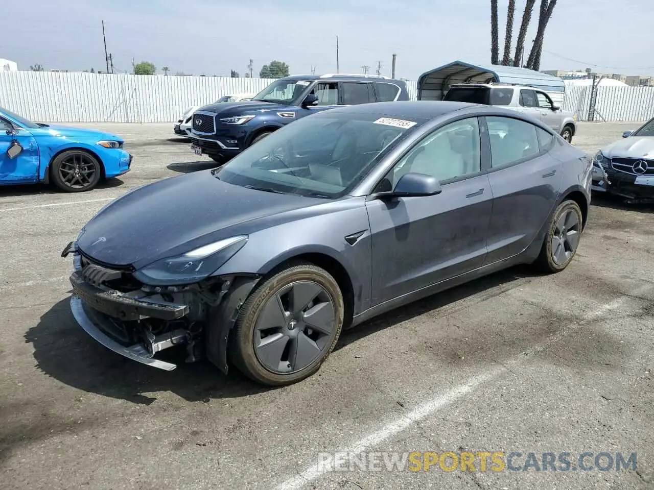 1 Photograph of a damaged car 5YJ3E1EA7PF395103 TESLA MODEL 3 2023