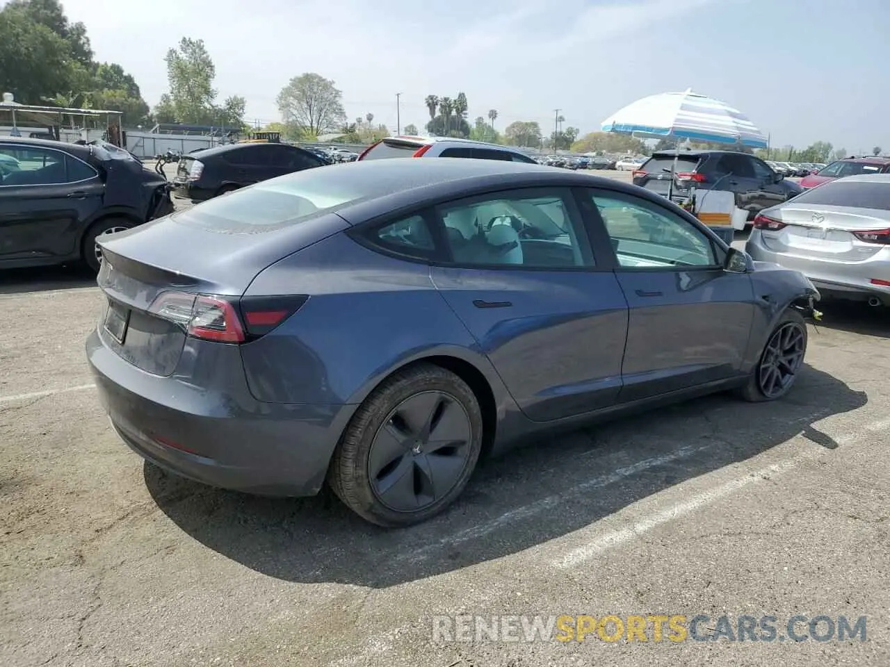 3 Photograph of a damaged car 5YJ3E1EA7PF395103 TESLA MODEL 3 2023