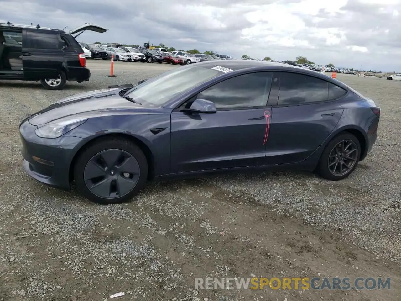 1 Photograph of a damaged car 5YJ3E1EA7PF395196 TESLA MODEL 3 2023