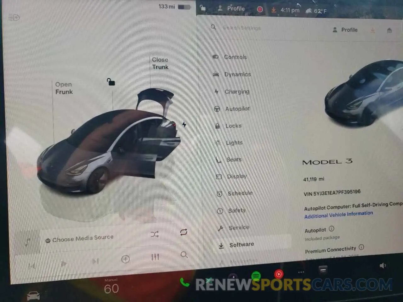 9 Photograph of a damaged car 5YJ3E1EA7PF395196 TESLA MODEL 3 2023