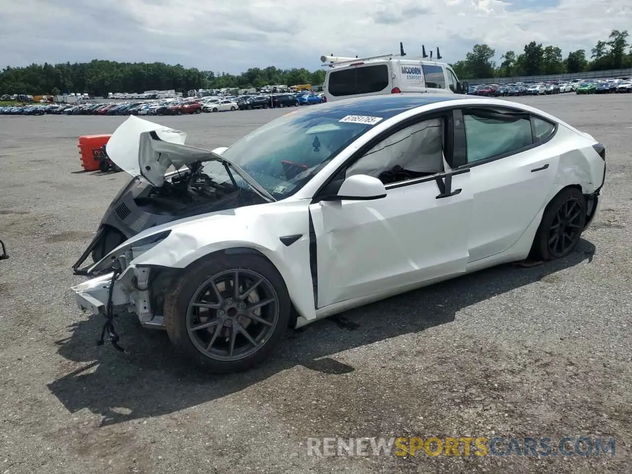 1 Photograph of a damaged car 5YJ3E1EA7PF396624 TESLA MODEL 3 2023