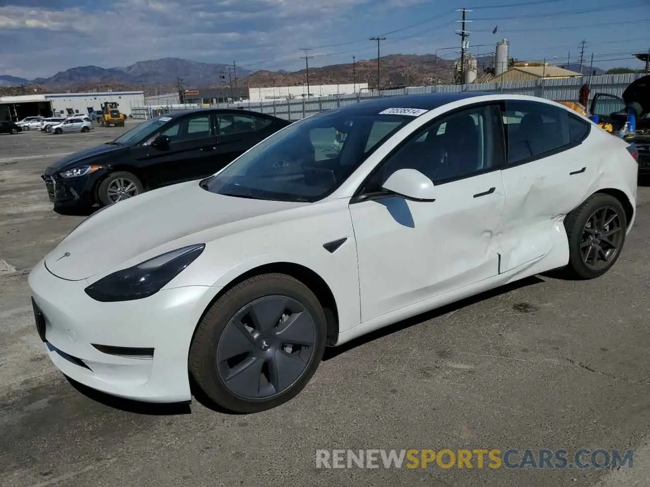 1 Photograph of a damaged car 5YJ3E1EA7PF397384 TESLA MODEL 3 2023
