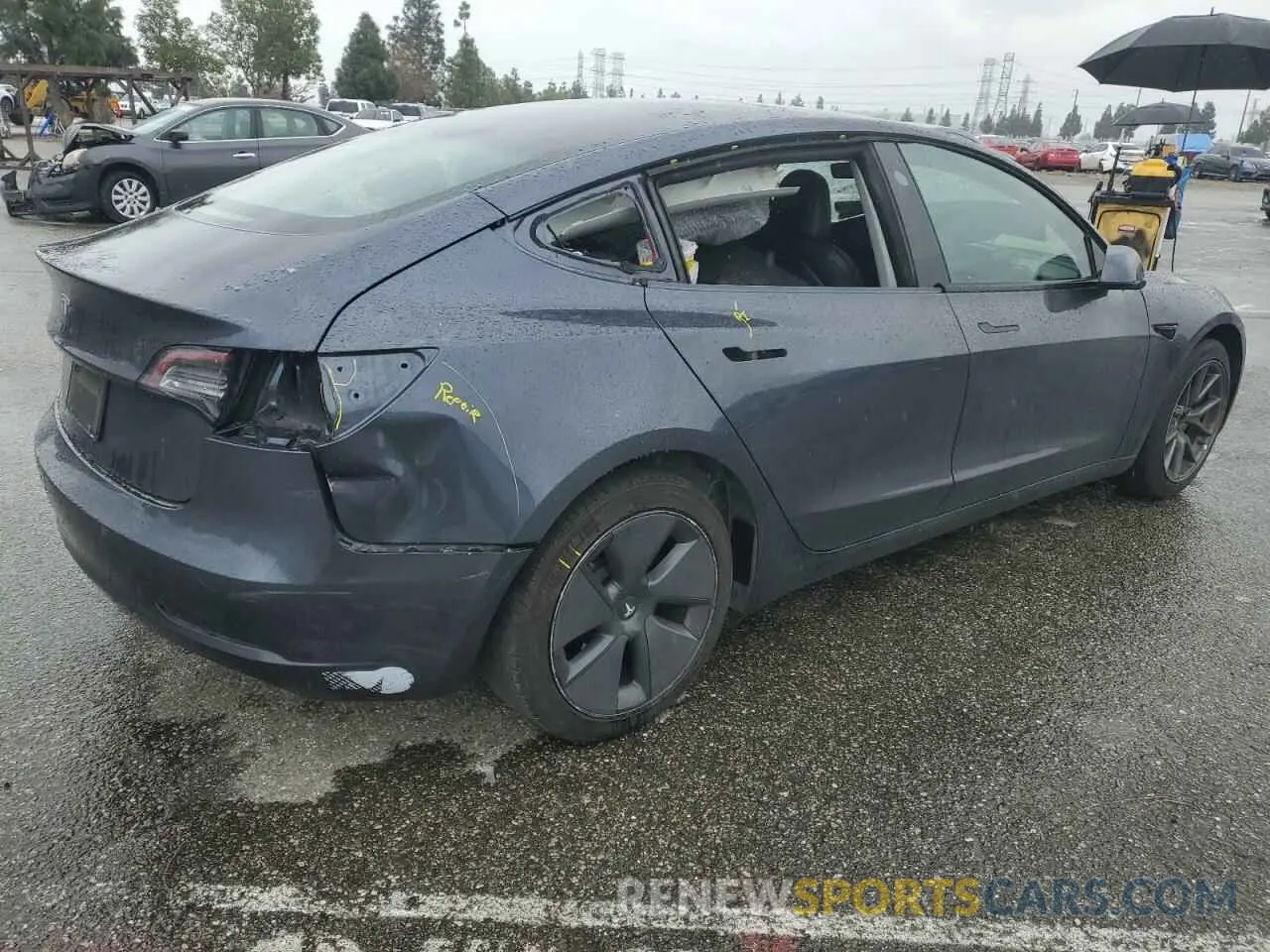 3 Photograph of a damaged car 5YJ3E1EA7PF400963 TESLA MODEL 3 2023