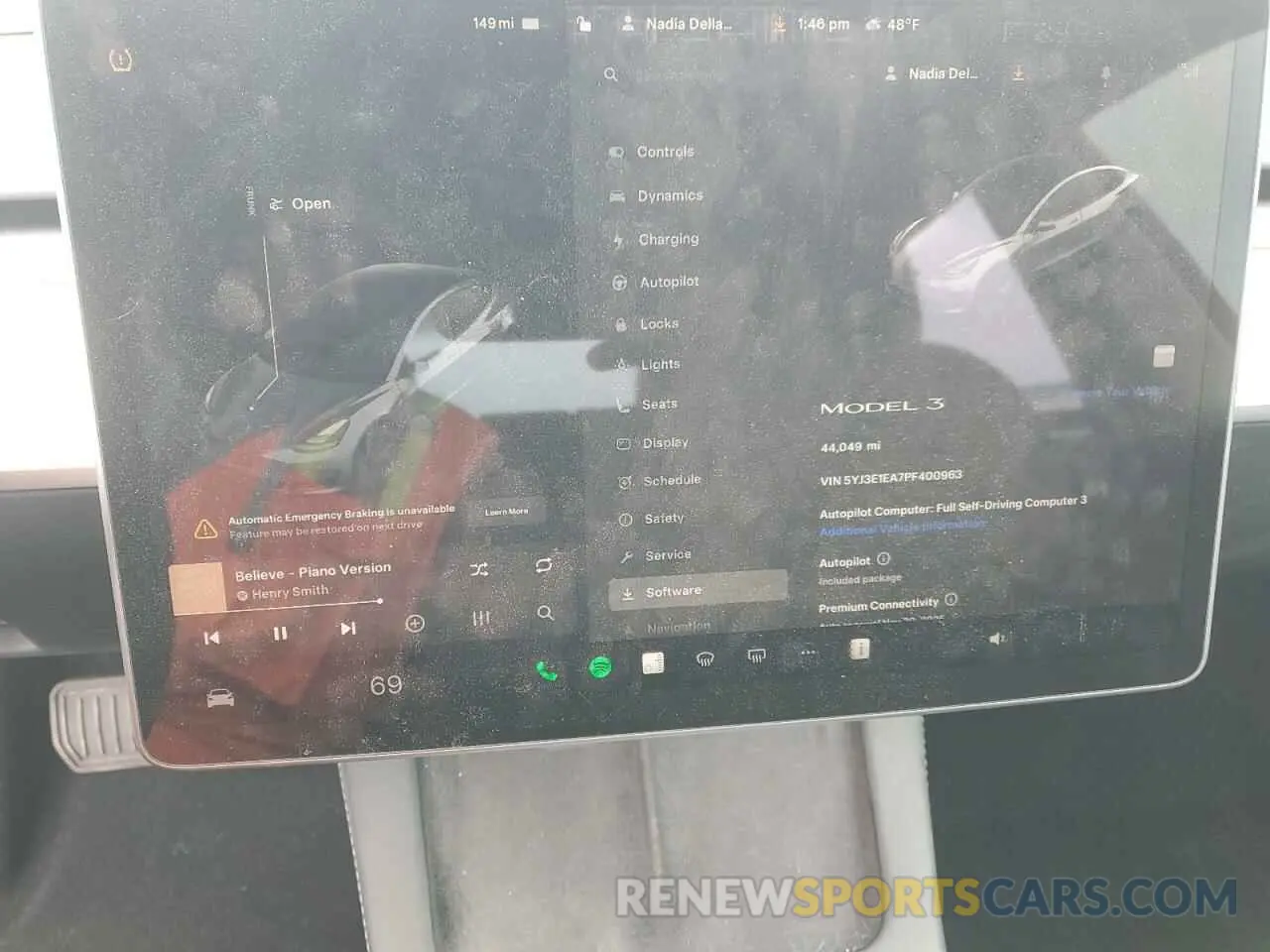 9 Photograph of a damaged car 5YJ3E1EA7PF400963 TESLA MODEL 3 2023