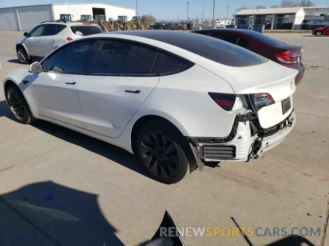 2 Photograph of a damaged car 5YJ3E1EA7PF402308 TESLA MODEL 3 2023