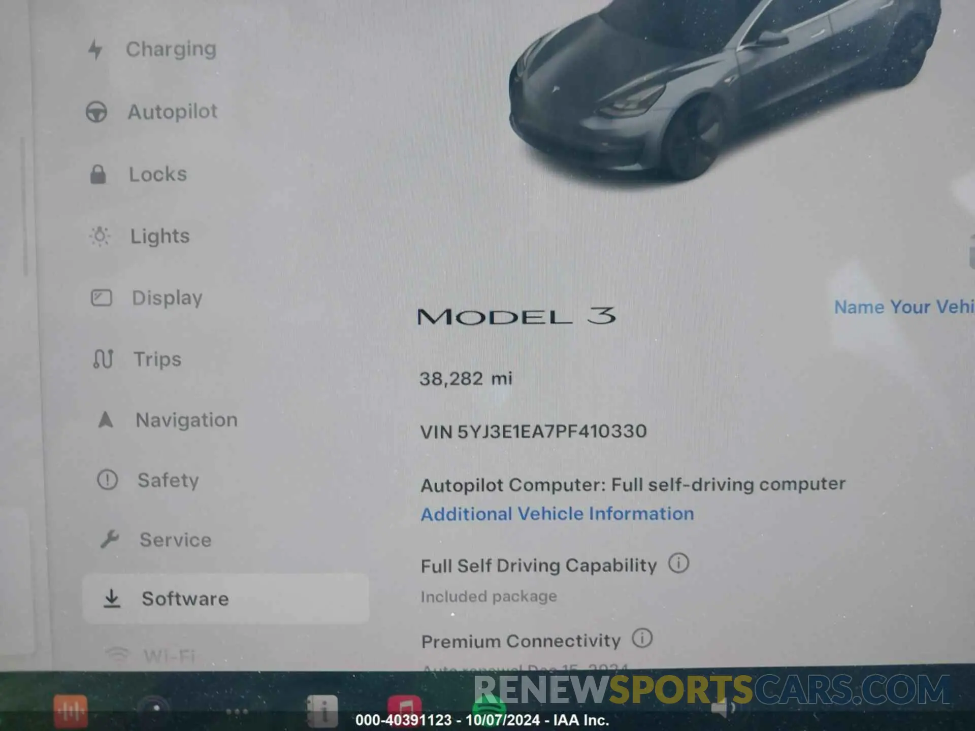7 Photograph of a damaged car 5YJ3E1EA7PF410330 TESLA MODEL 3 2023