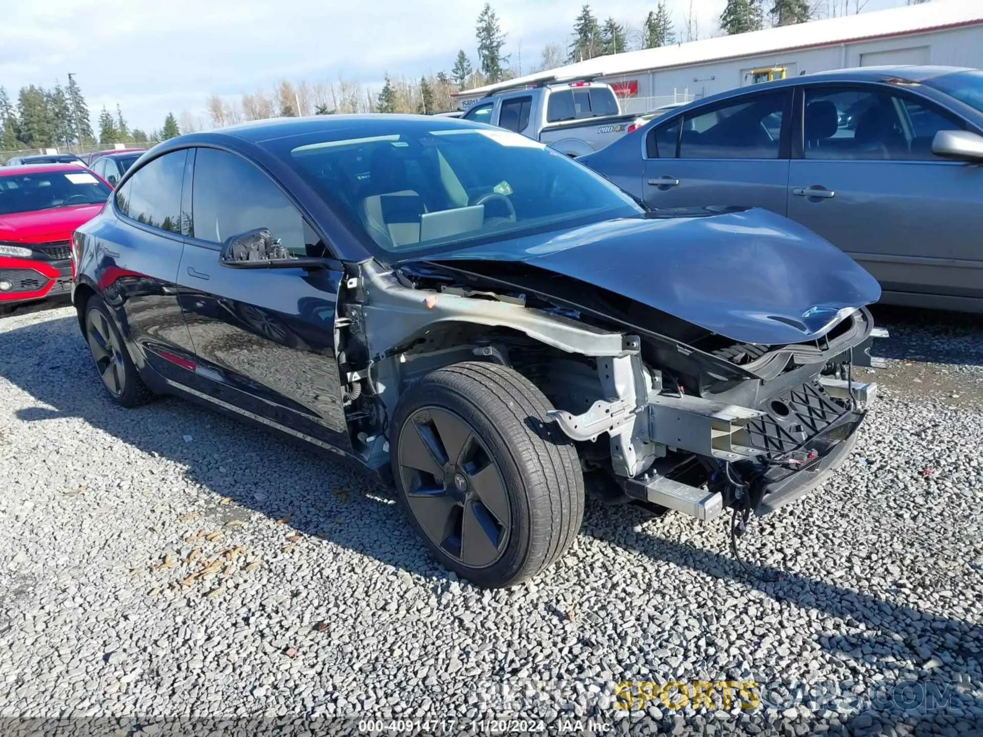 1 Photograph of a damaged car 5YJ3E1EA7PF418279 TESLA MODEL 3 2023