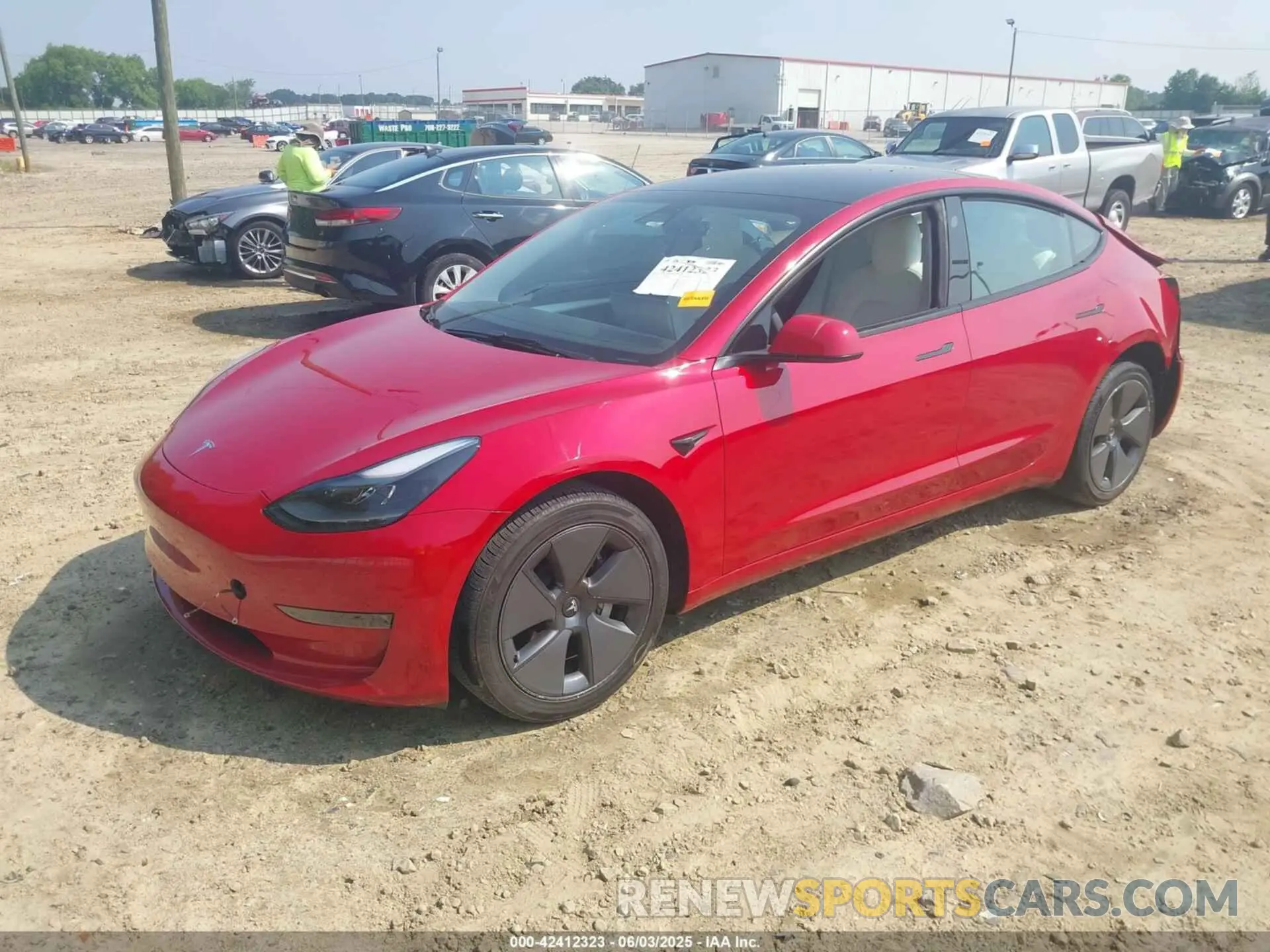 2 Photograph of a damaged car 5YJ3E1EA7PF426916 TESLA MODEL 3 2023