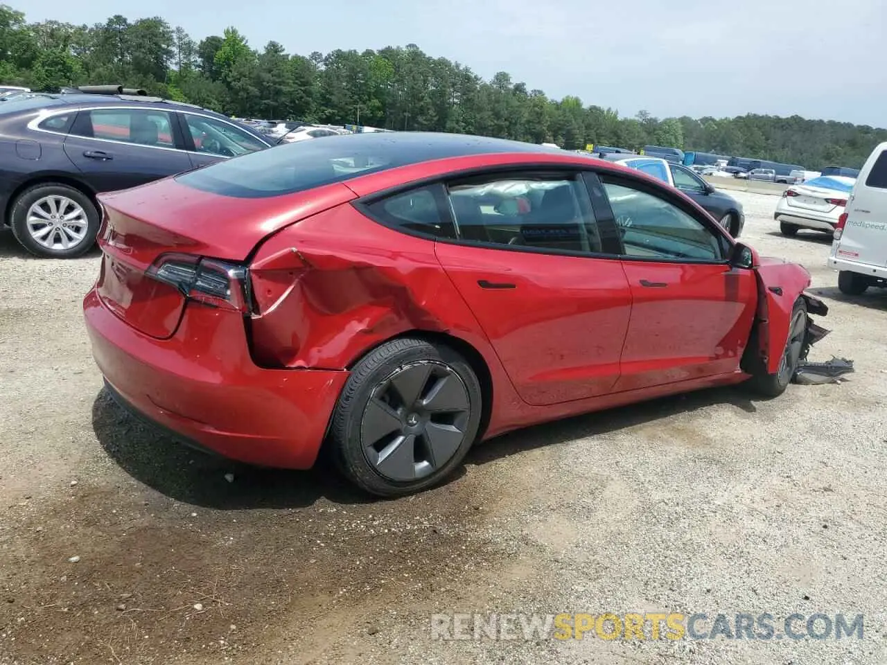 3 Photograph of a damaged car 5YJ3E1EA7PF430884 TESLA MODEL 3 2023