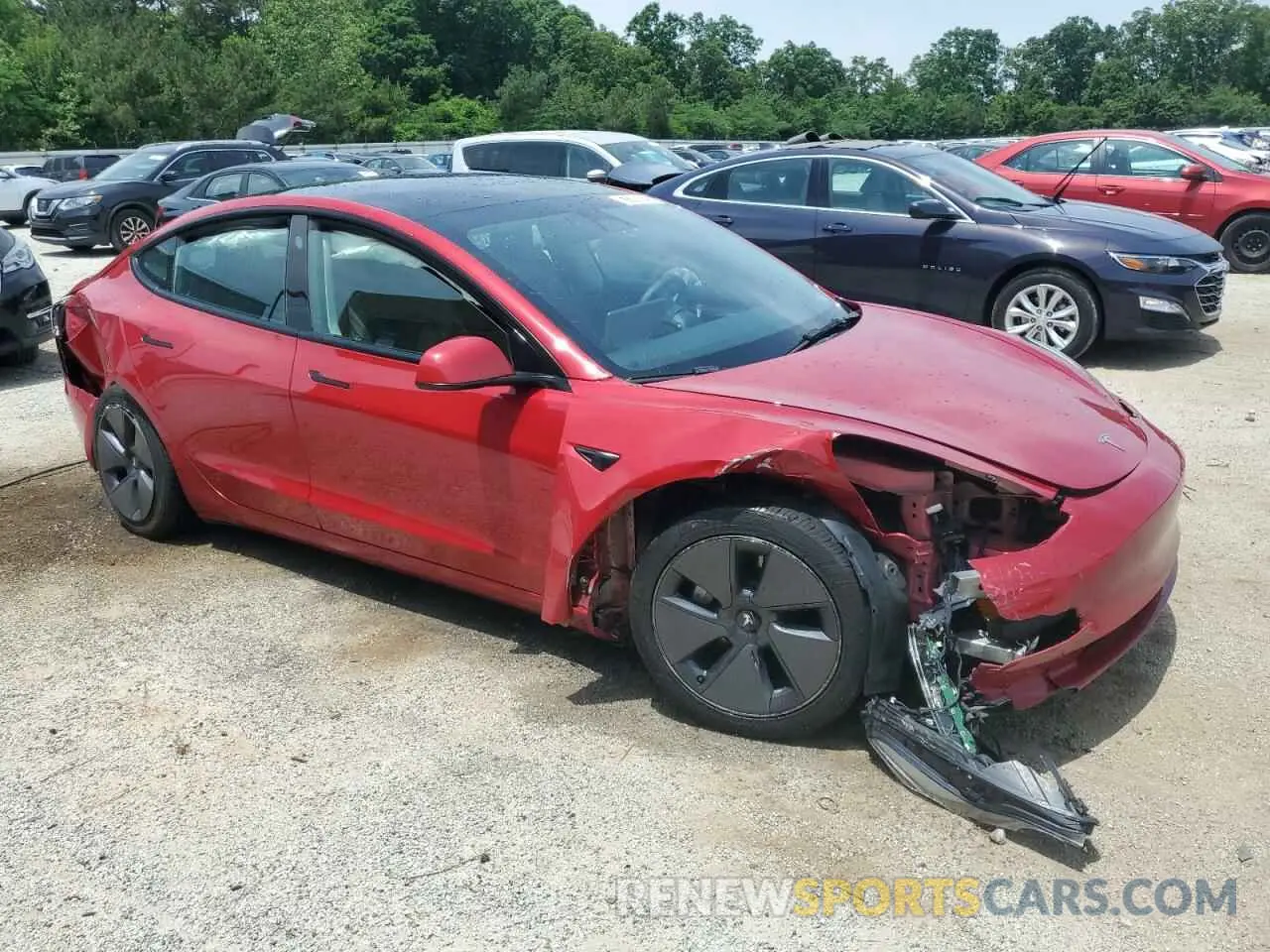 4 Photograph of a damaged car 5YJ3E1EA7PF430884 TESLA MODEL 3 2023