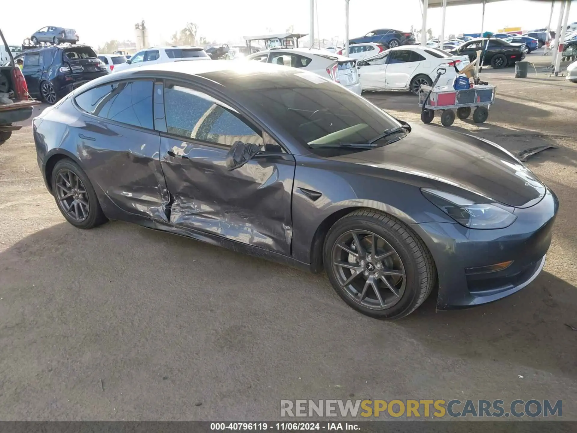 1 Photograph of a damaged car 5YJ3E1EA7PF431744 TESLA MODEL 3 2023