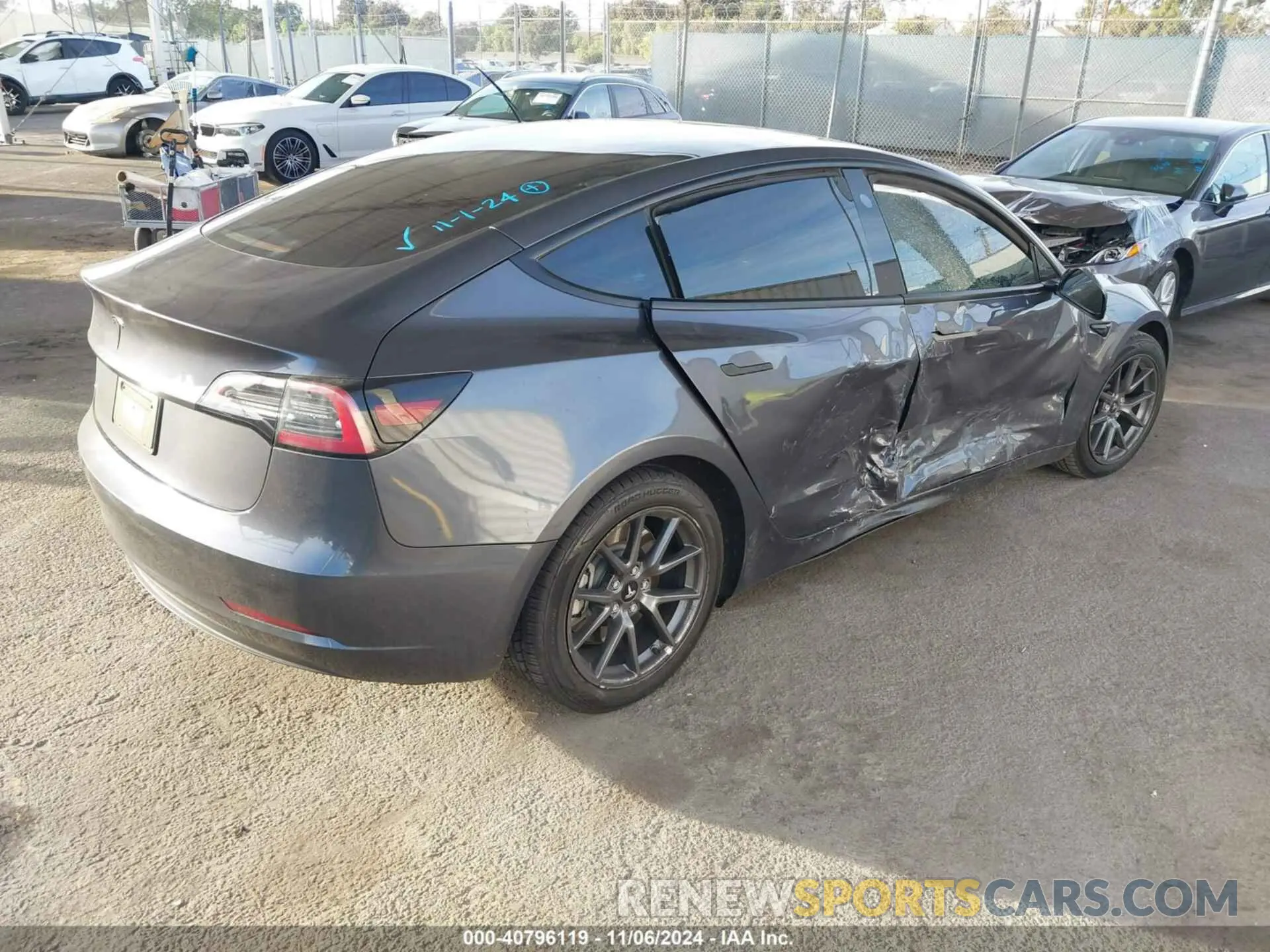 4 Photograph of a damaged car 5YJ3E1EA7PF431744 TESLA MODEL 3 2023