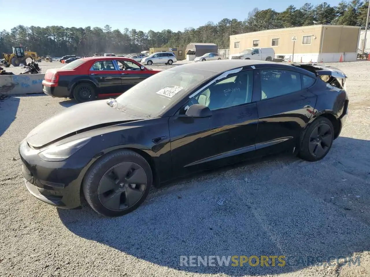 1 Photograph of a damaged car 5YJ3E1EA7PF437124 TESLA MODEL 3 2023