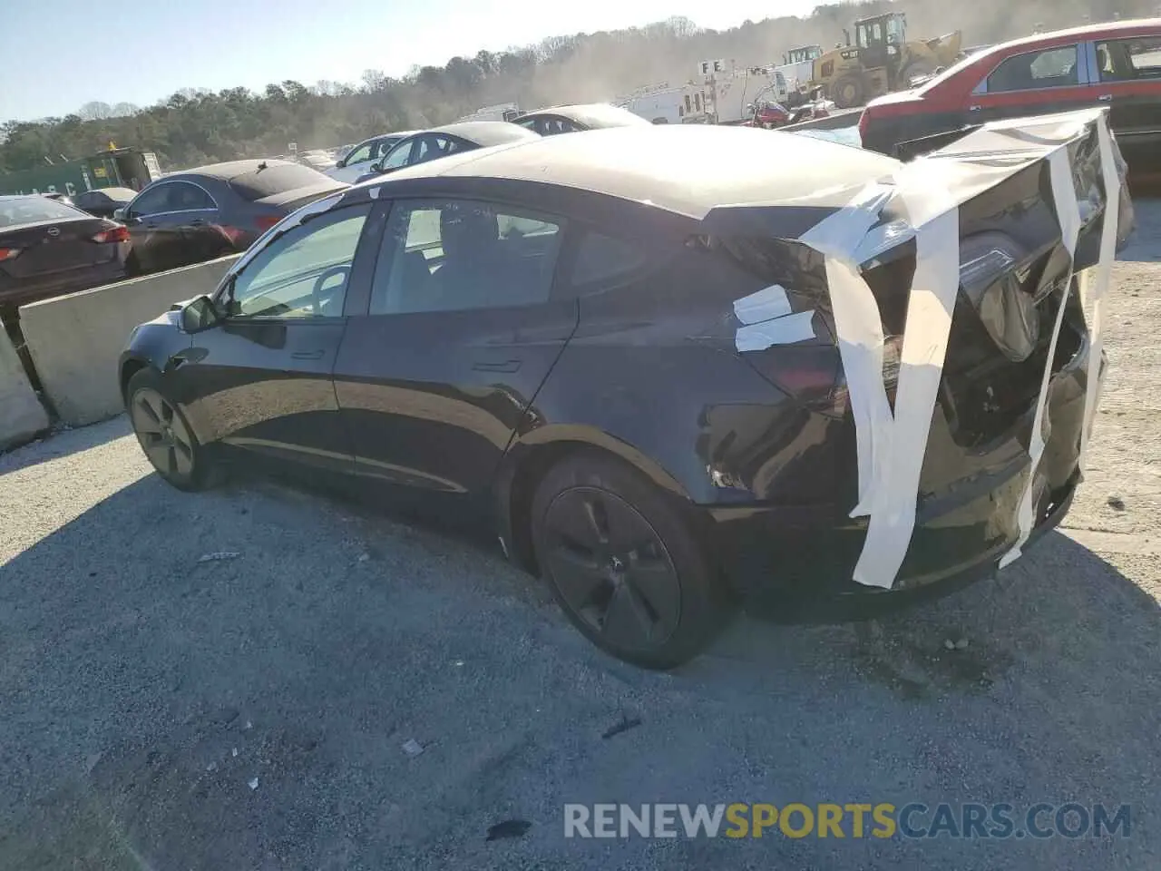 2 Photograph of a damaged car 5YJ3E1EA7PF437124 TESLA MODEL 3 2023