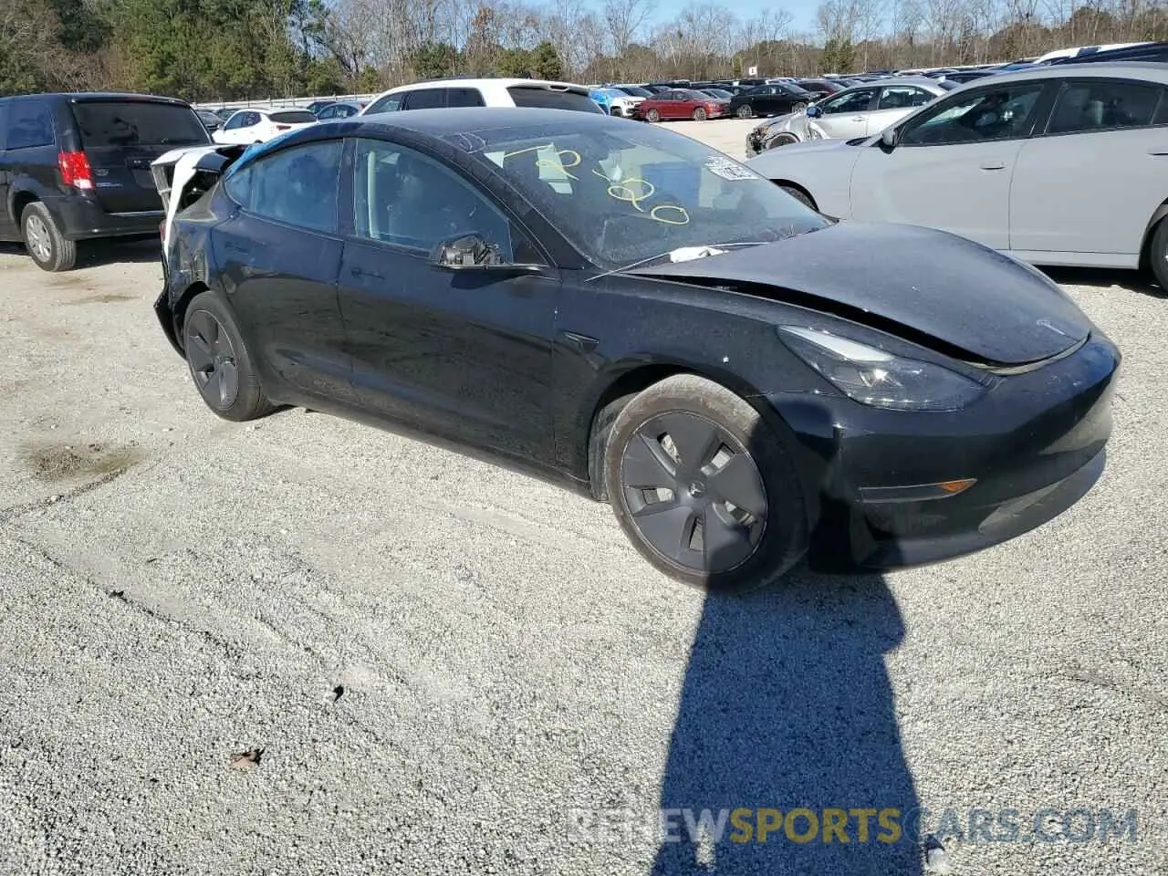 4 Photograph of a damaged car 5YJ3E1EA7PF437124 TESLA MODEL 3 2023