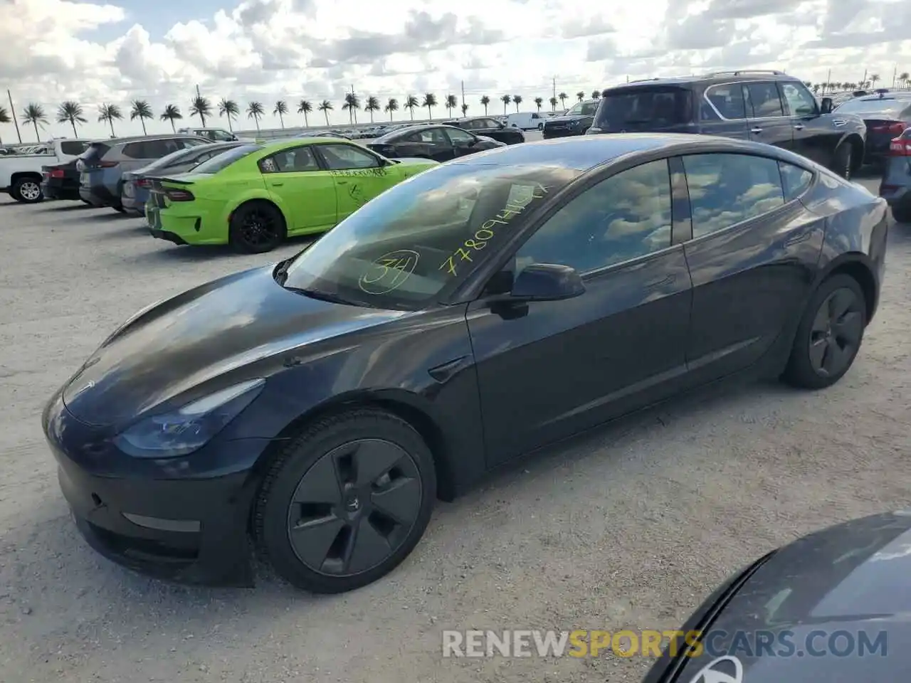 1 Photograph of a damaged car 5YJ3E1EA7PF437642 TESLA MODEL 3 2023