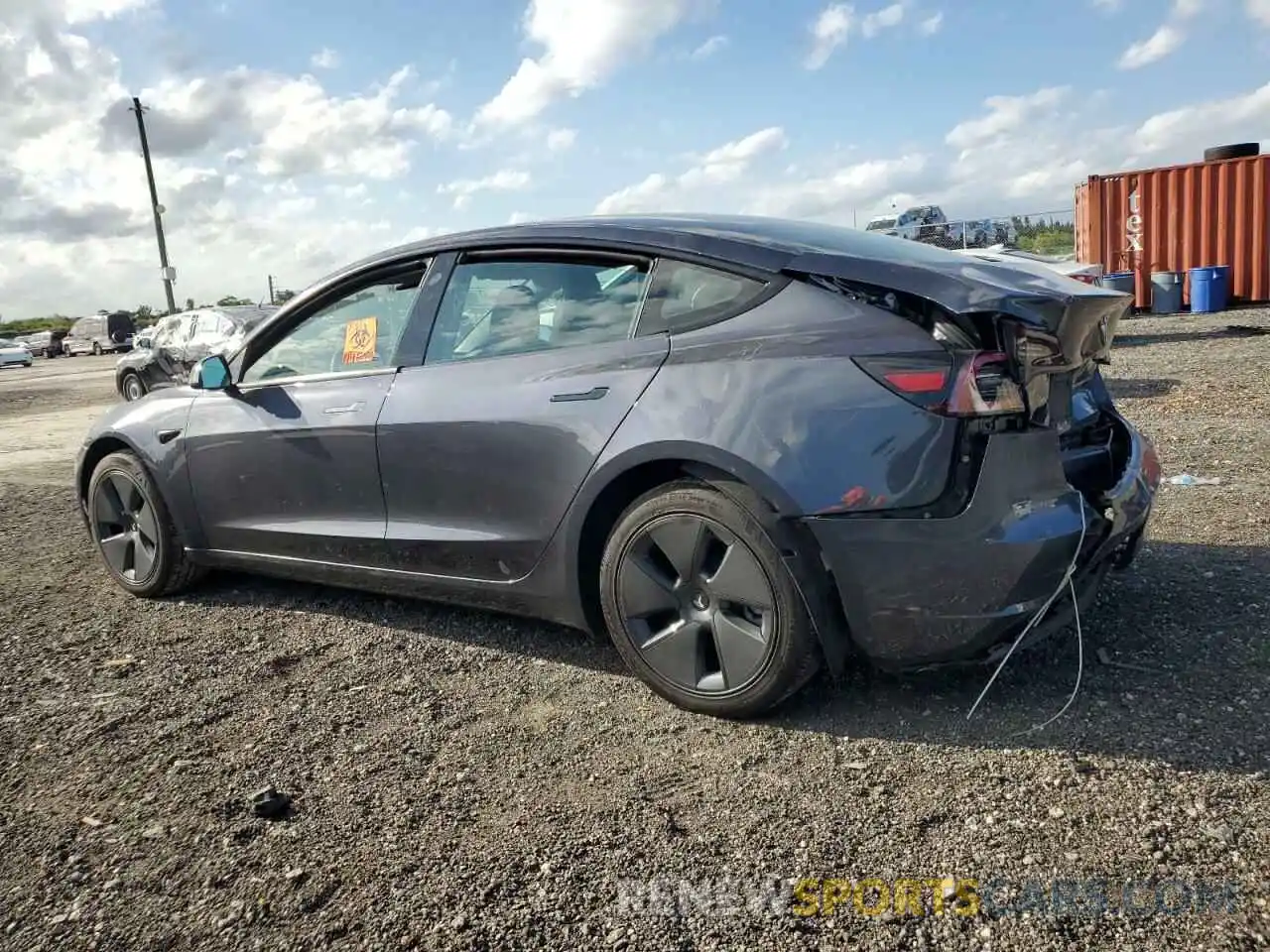 2 Photograph of a damaged car 5YJ3E1EA7PF449127 TESLA MODEL 3 2023