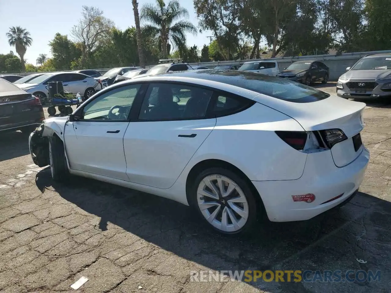 2 Photograph of a damaged car 5YJ3E1EA7PF450343 TESLA MODEL 3 2023