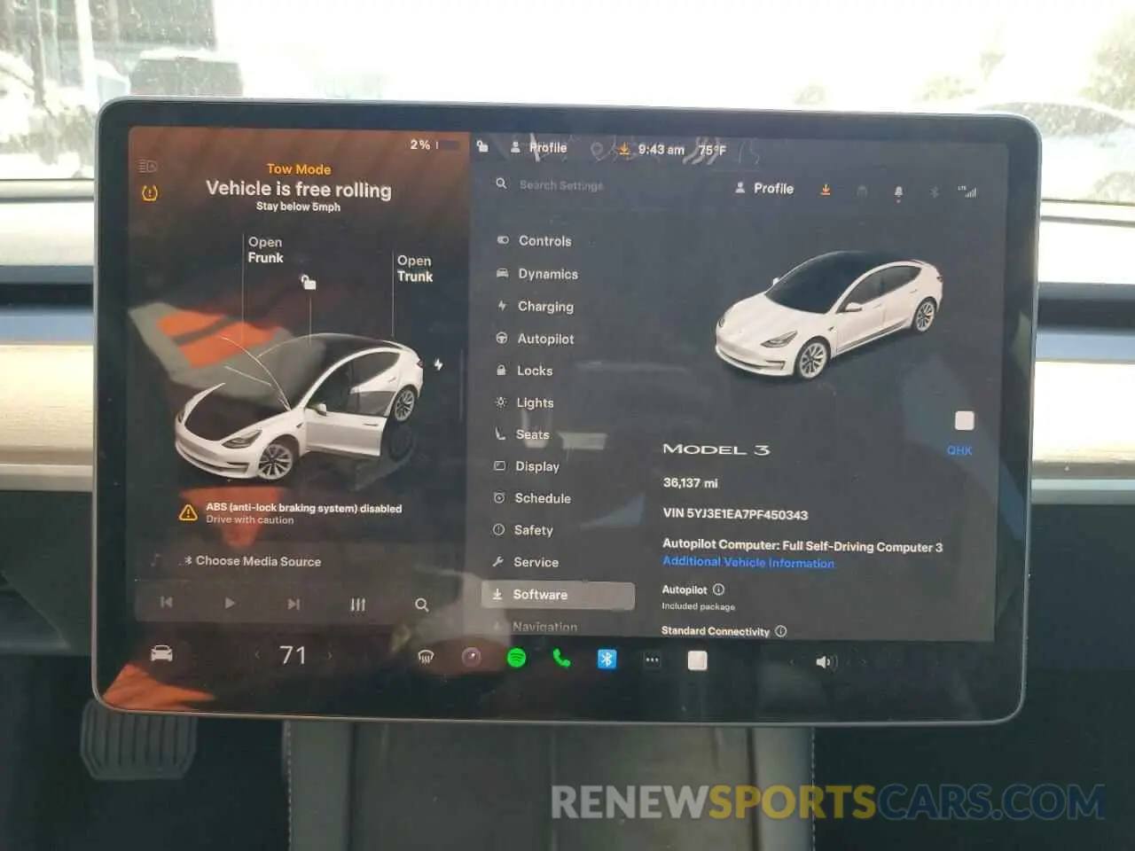 9 Photograph of a damaged car 5YJ3E1EA7PF450343 TESLA MODEL 3 2023