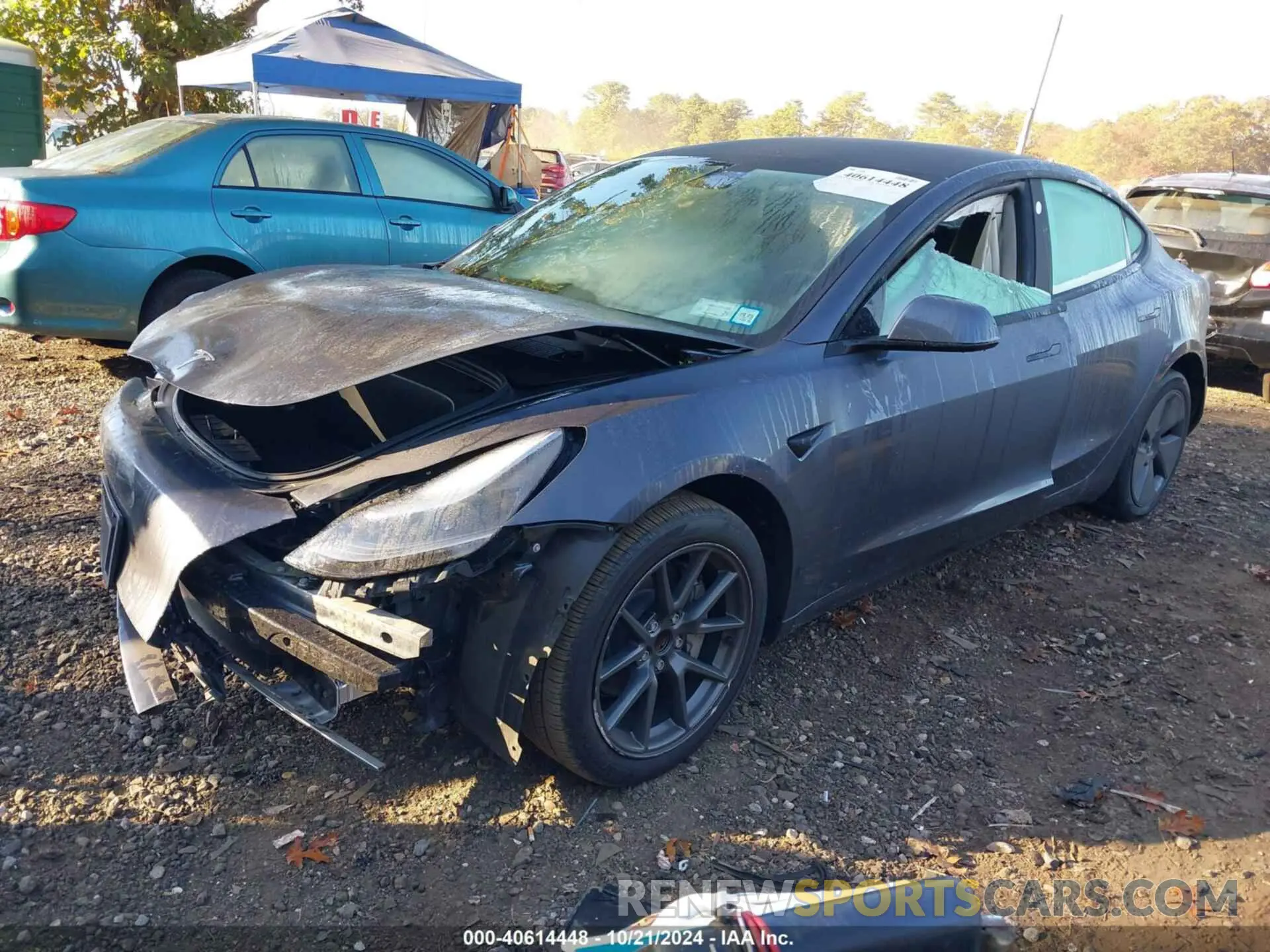 2 Photograph of a damaged car 5YJ3E1EA7PF458006 TESLA MODEL 3 2023