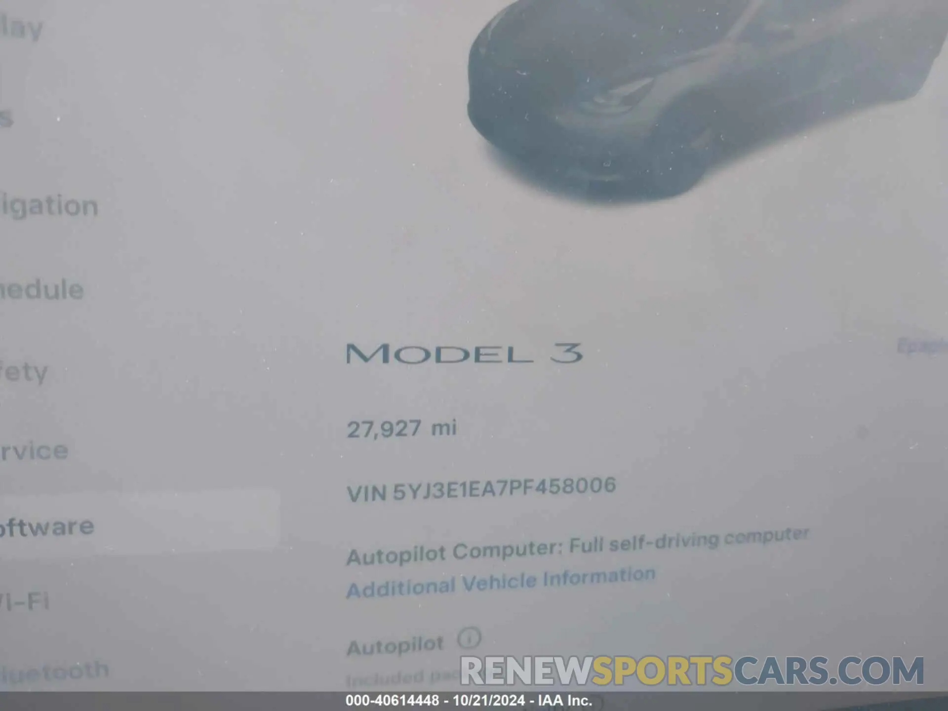 7 Photograph of a damaged car 5YJ3E1EA7PF458006 TESLA MODEL 3 2023