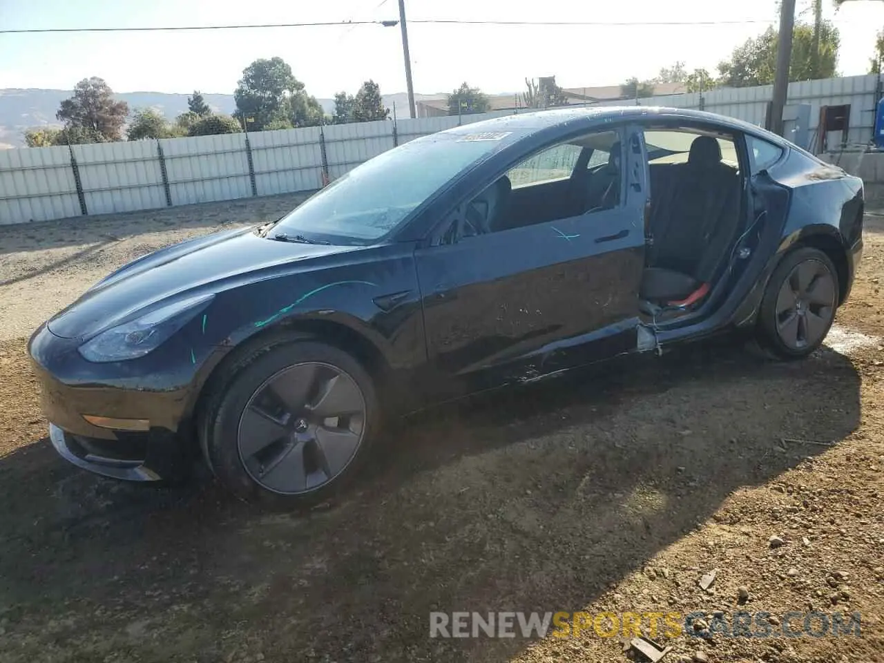 1 Photograph of a damaged car 5YJ3E1EA7PF458670 TESLA MODEL 3 2023