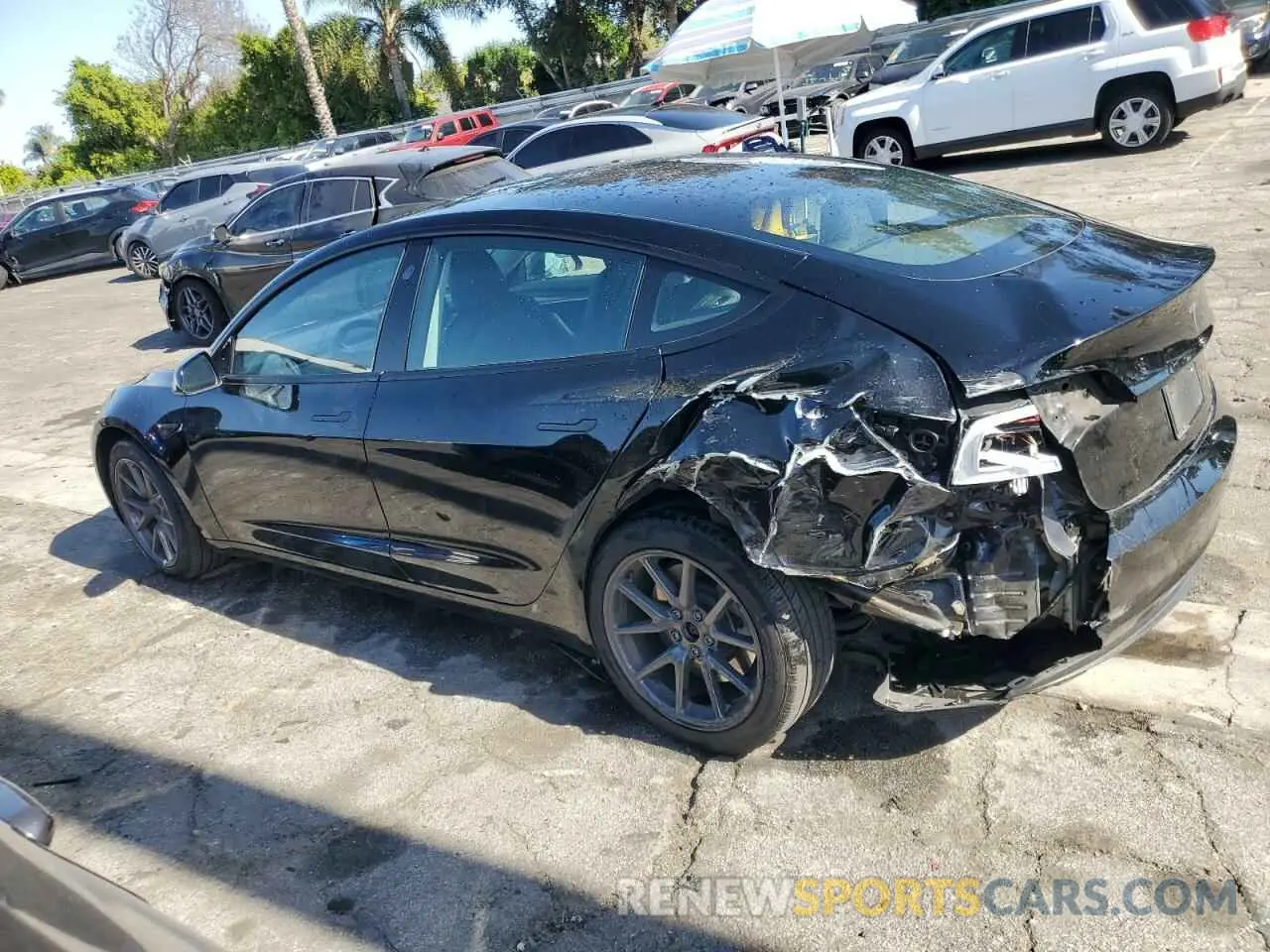 2 Photograph of a damaged car 5YJ3E1EA7PF459530 TESLA MODEL 3 2023