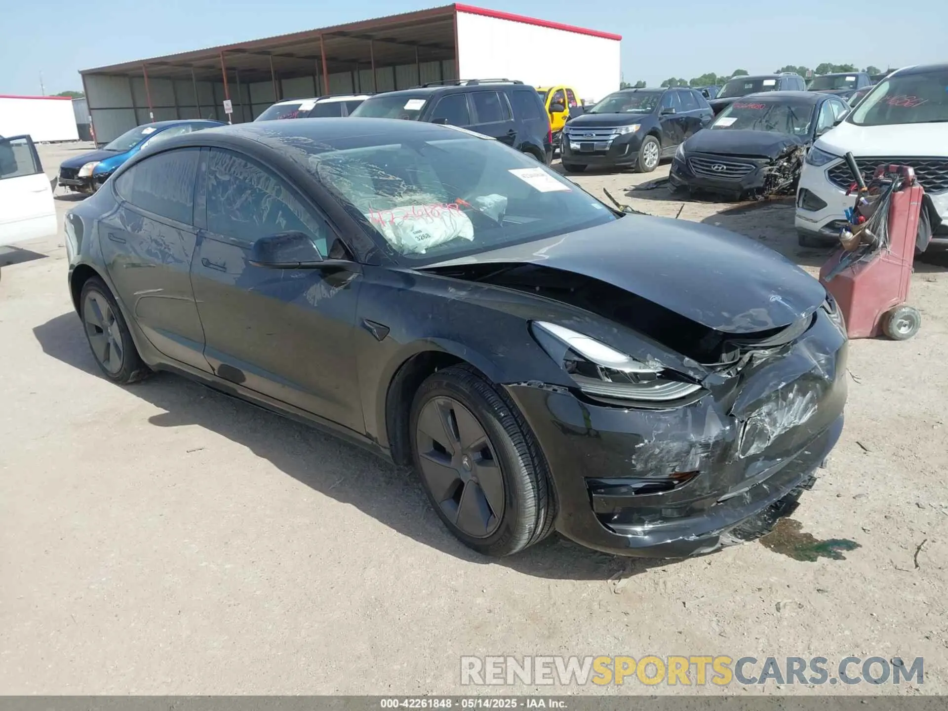 1 Photograph of a damaged car 5YJ3E1EA7PF465540 TESLA MODEL 3 2023