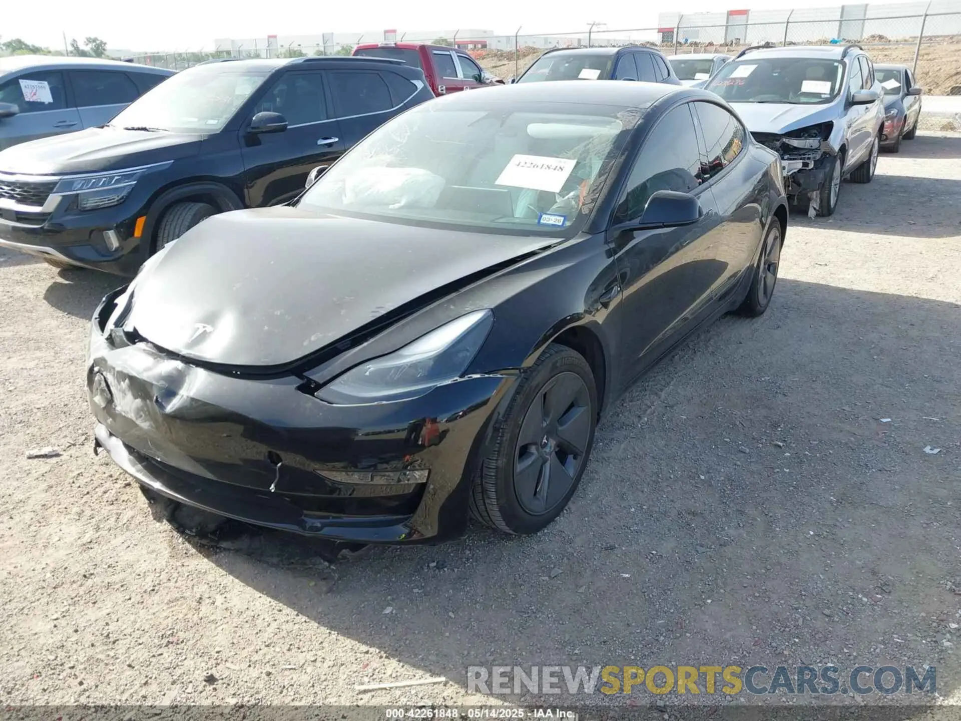 2 Photograph of a damaged car 5YJ3E1EA7PF465540 TESLA MODEL 3 2023