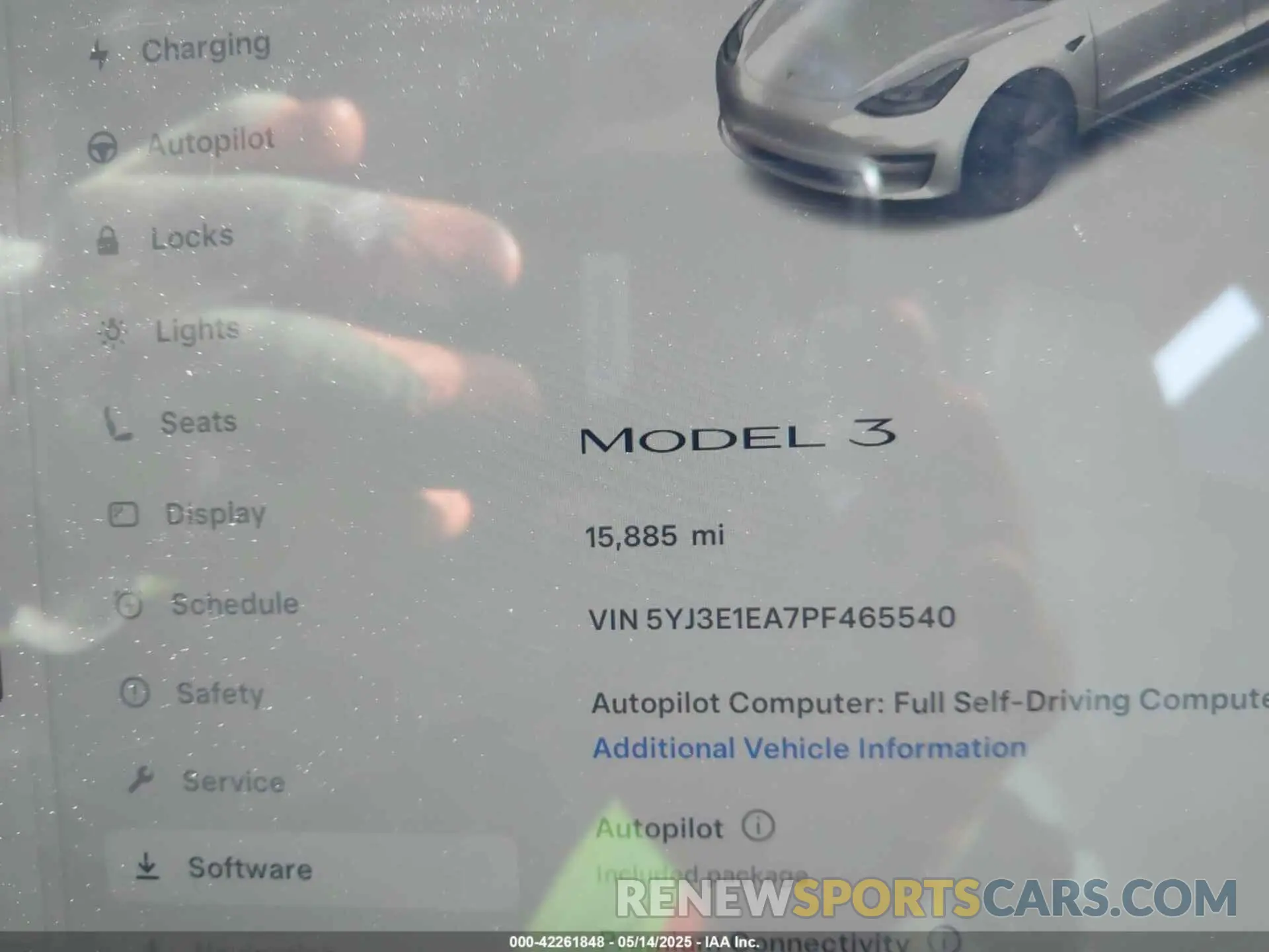7 Photograph of a damaged car 5YJ3E1EA7PF465540 TESLA MODEL 3 2023