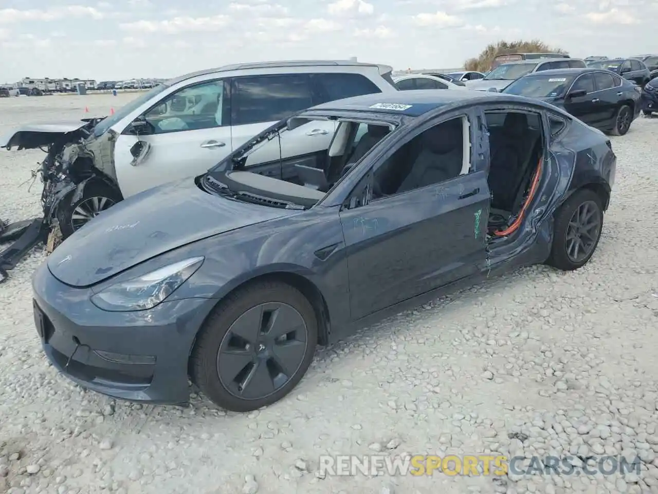 1 Photograph of a damaged car 5YJ3E1EA7PF469071 TESLA MODEL 3 2023