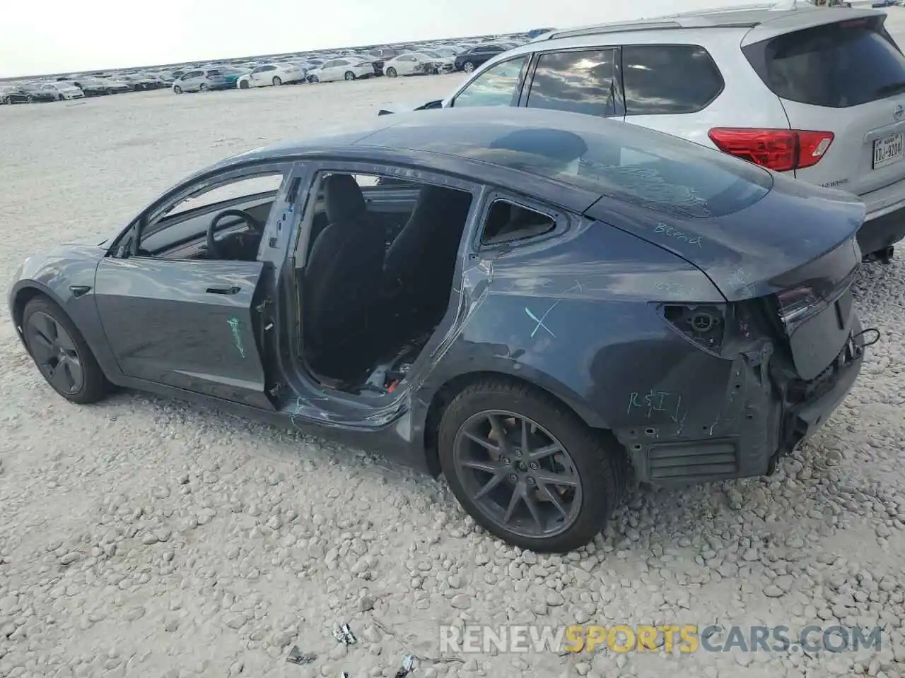 2 Photograph of a damaged car 5YJ3E1EA7PF469071 TESLA MODEL 3 2023