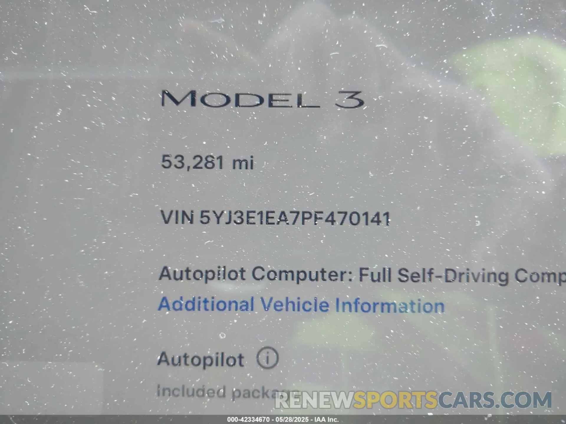 15 Photograph of a damaged car 5YJ3E1EA7PF470141 TESLA MODEL 3 2023