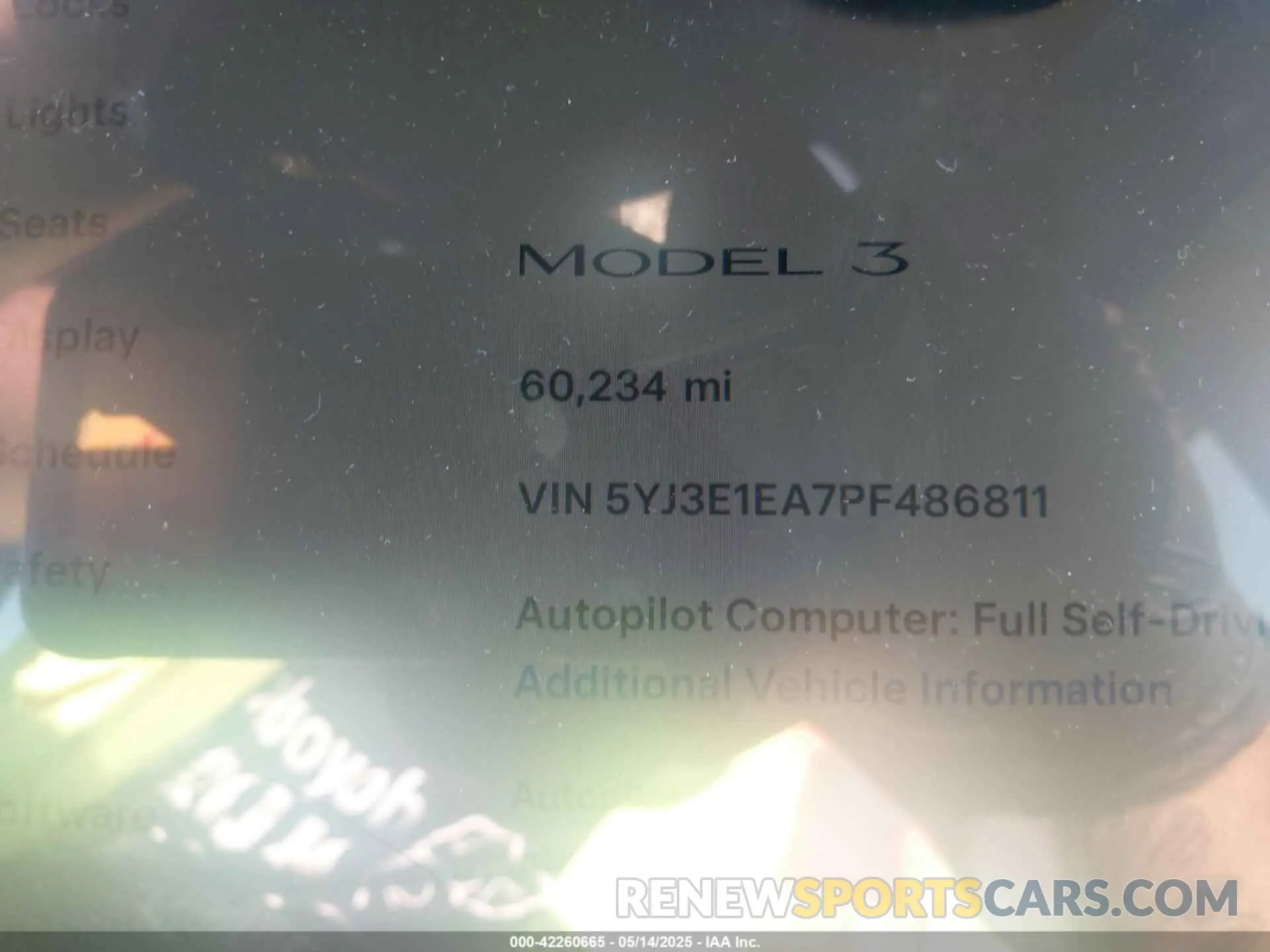 7 Photograph of a damaged car 5YJ3E1EA7PF486811 TESLA MODEL 3 2023