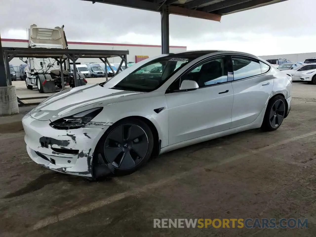 1 Photograph of a damaged car 5YJ3E1EA7PF488316 TESLA MODEL 3 2023