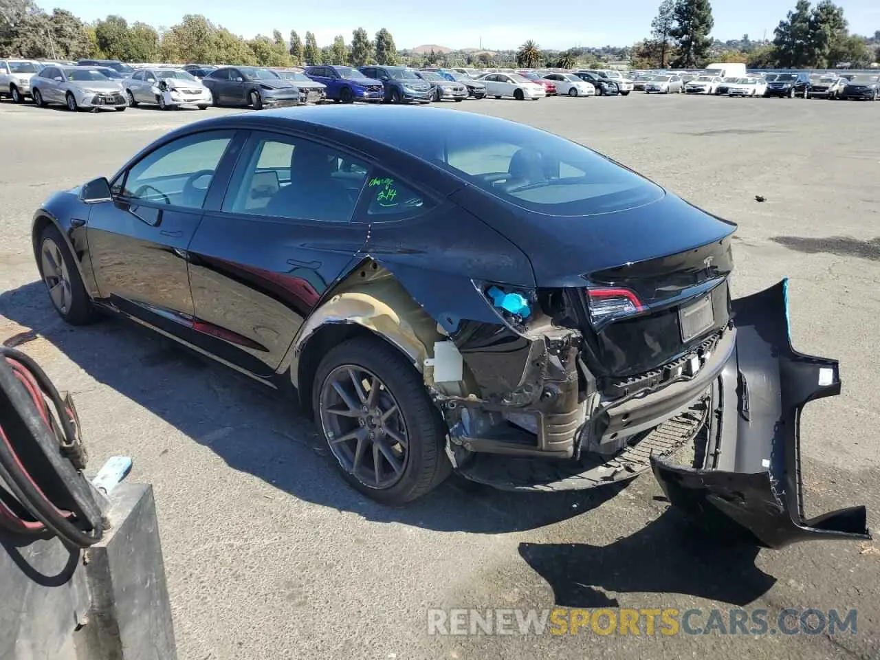 2 Photograph of a damaged car 5YJ3E1EA7PF494326 TESLA MODEL 3 2023