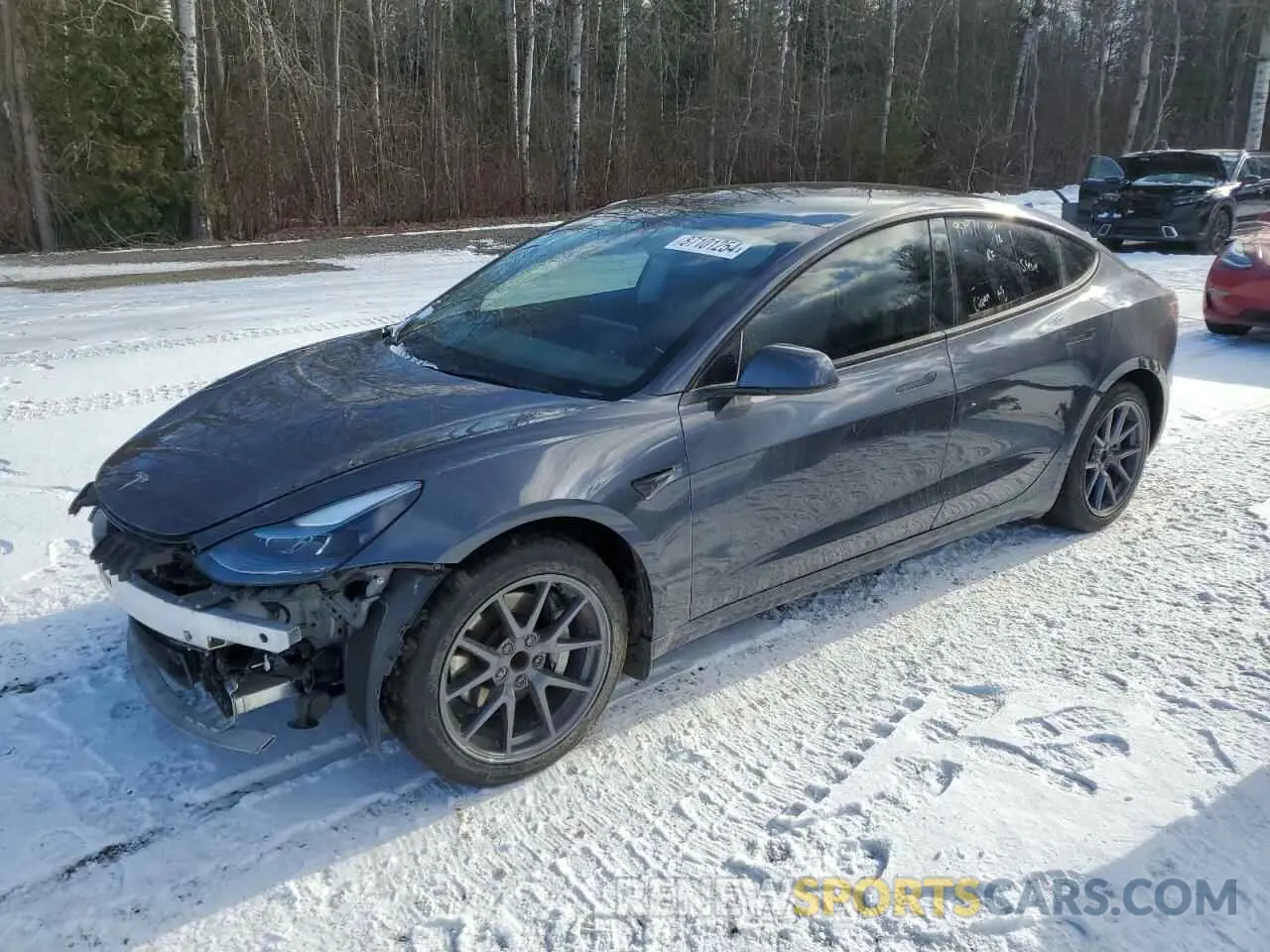 1 Photograph of a damaged car 5YJ3E1EA7PF496089 TESLA MODEL 3 2023
