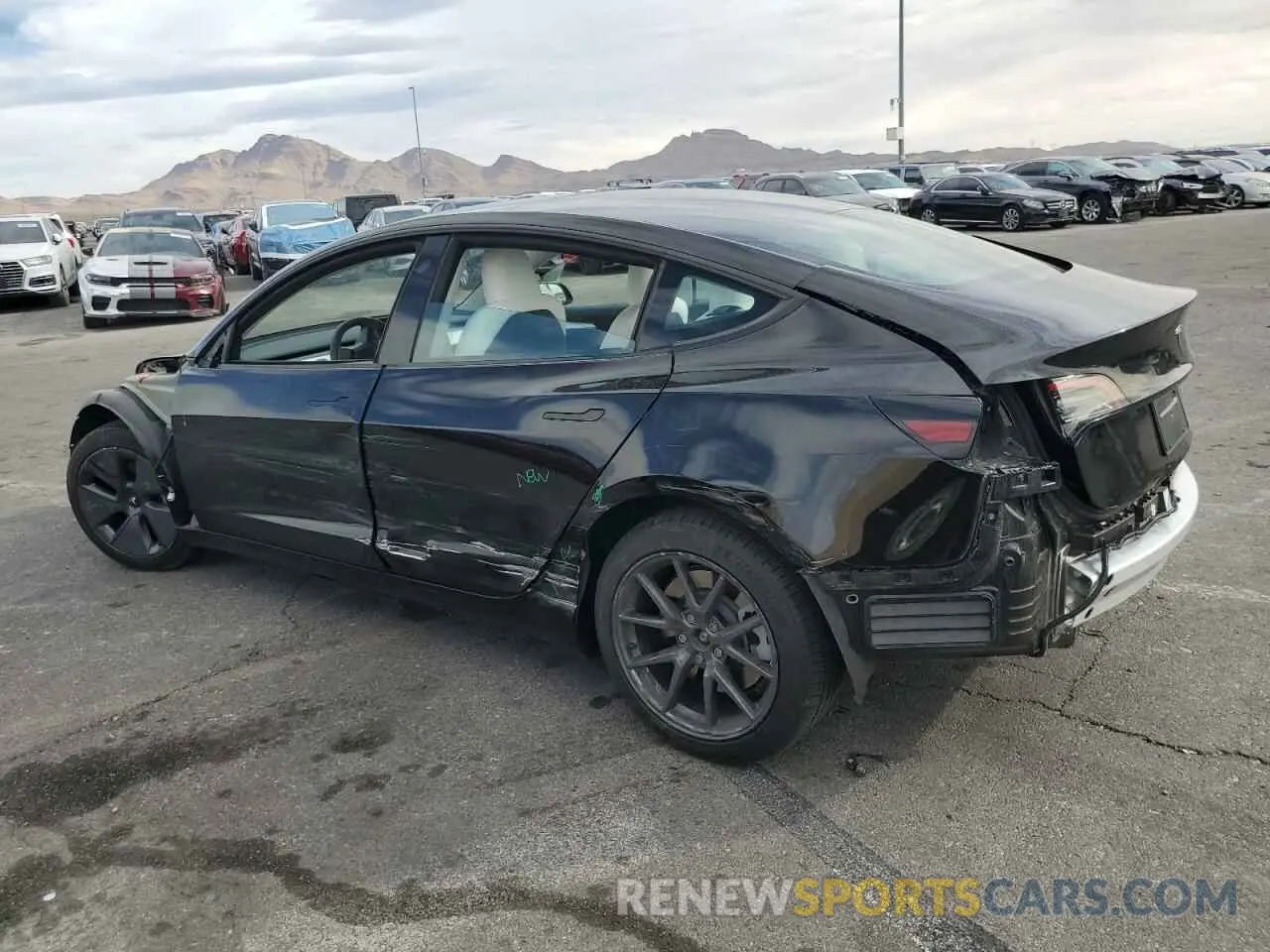 2 Photograph of a damaged car 5YJ3E1EA7PF502831 TESLA MODEL 3 2023