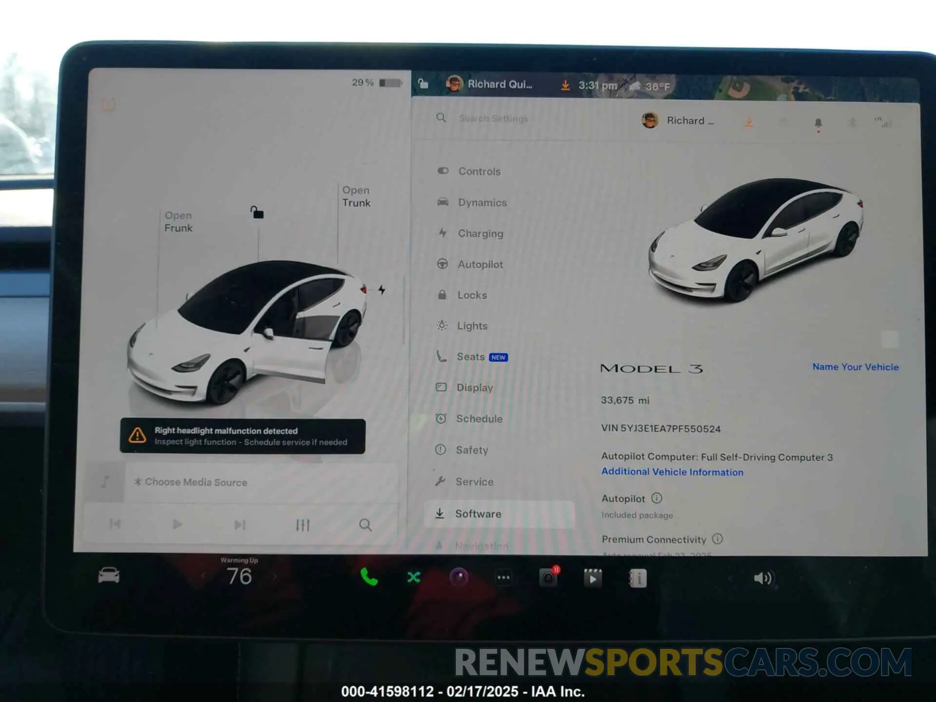 7 Photograph of a damaged car 5YJ3E1EA7PF550524 TESLA MODEL 3 2023