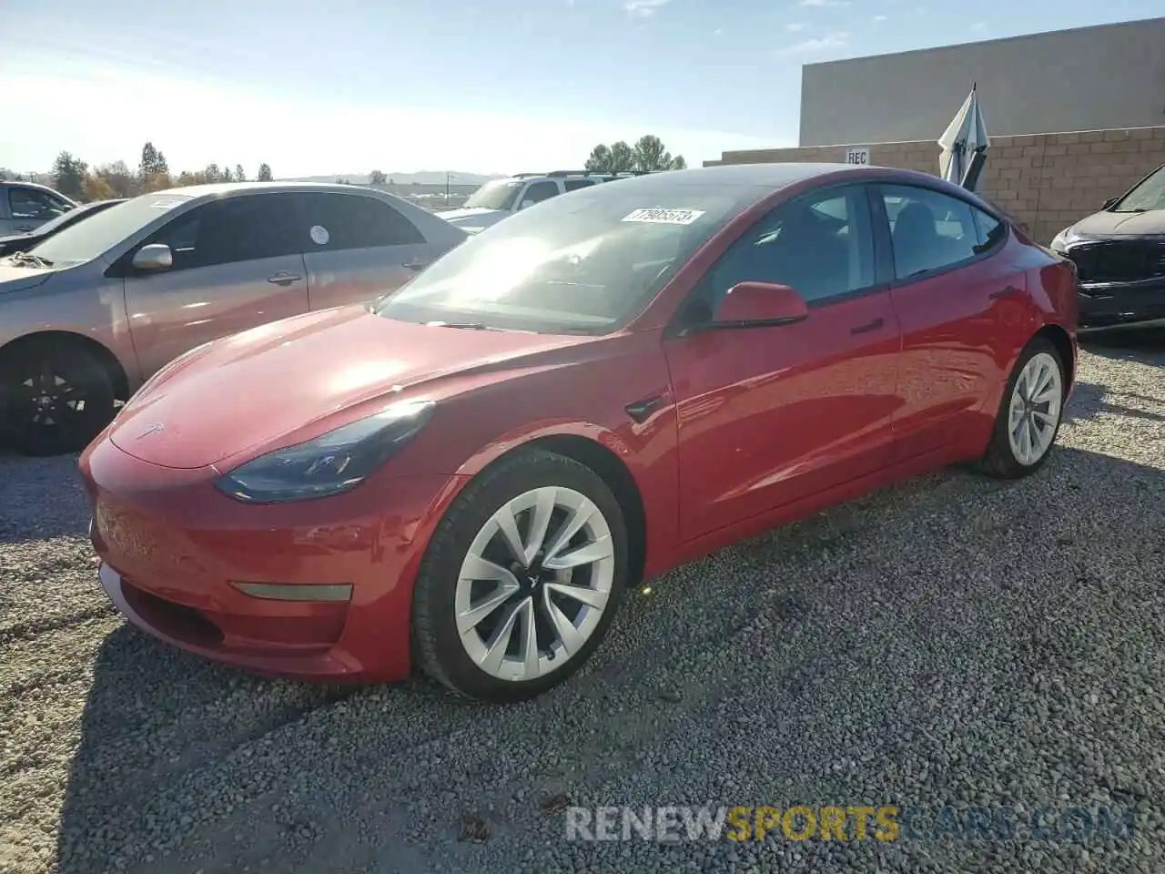 1 Photograph of a damaged car 5YJ3E1EA7PF552080 TESLA MODEL 3 2023