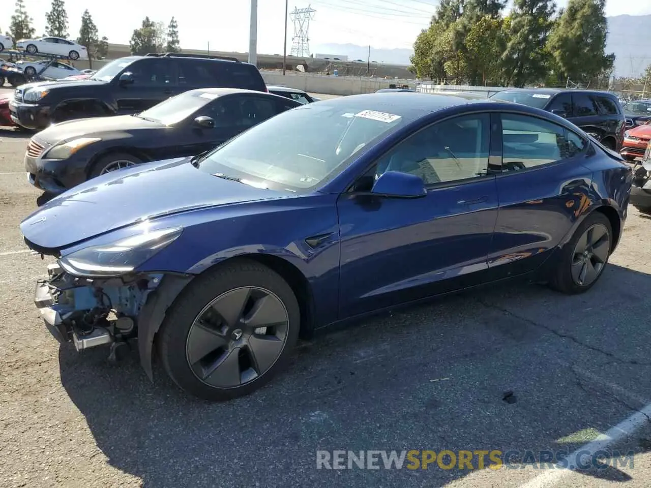 1 Photograph of a damaged car 5YJ3E1EA7PF558798 TESLA MODEL 3 2023