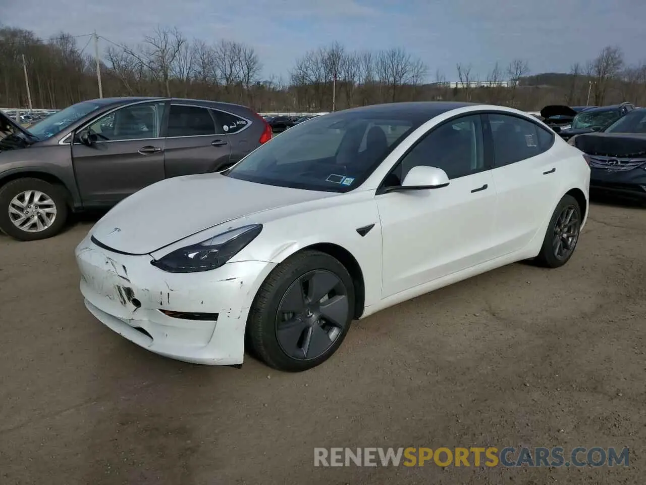 1 Photograph of a damaged car 5YJ3E1EA7PF561815 TESLA MODEL 3 2023