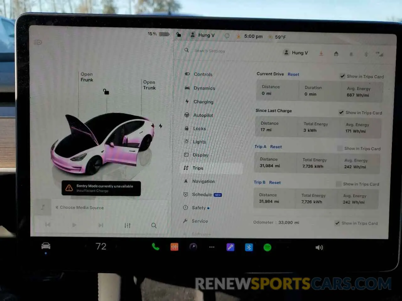 9 Photograph of a damaged car 5YJ3E1EA7PF562768 TESLA MODEL 3 2023