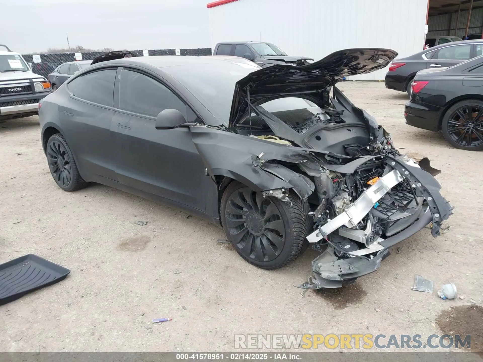 1 Photograph of a damaged car 5YJ3E1EA7PF563550 TESLA MODEL 3 2023