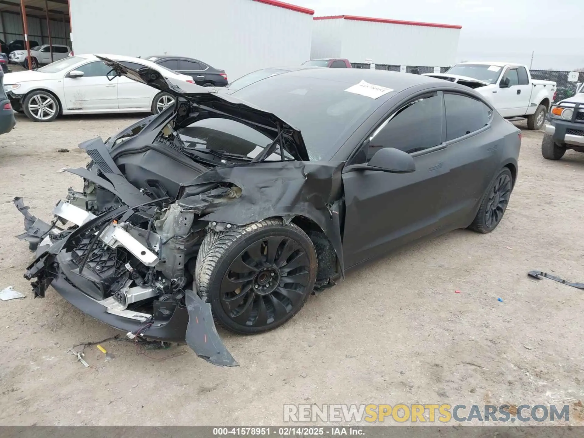 2 Photograph of a damaged car 5YJ3E1EA7PF563550 TESLA MODEL 3 2023