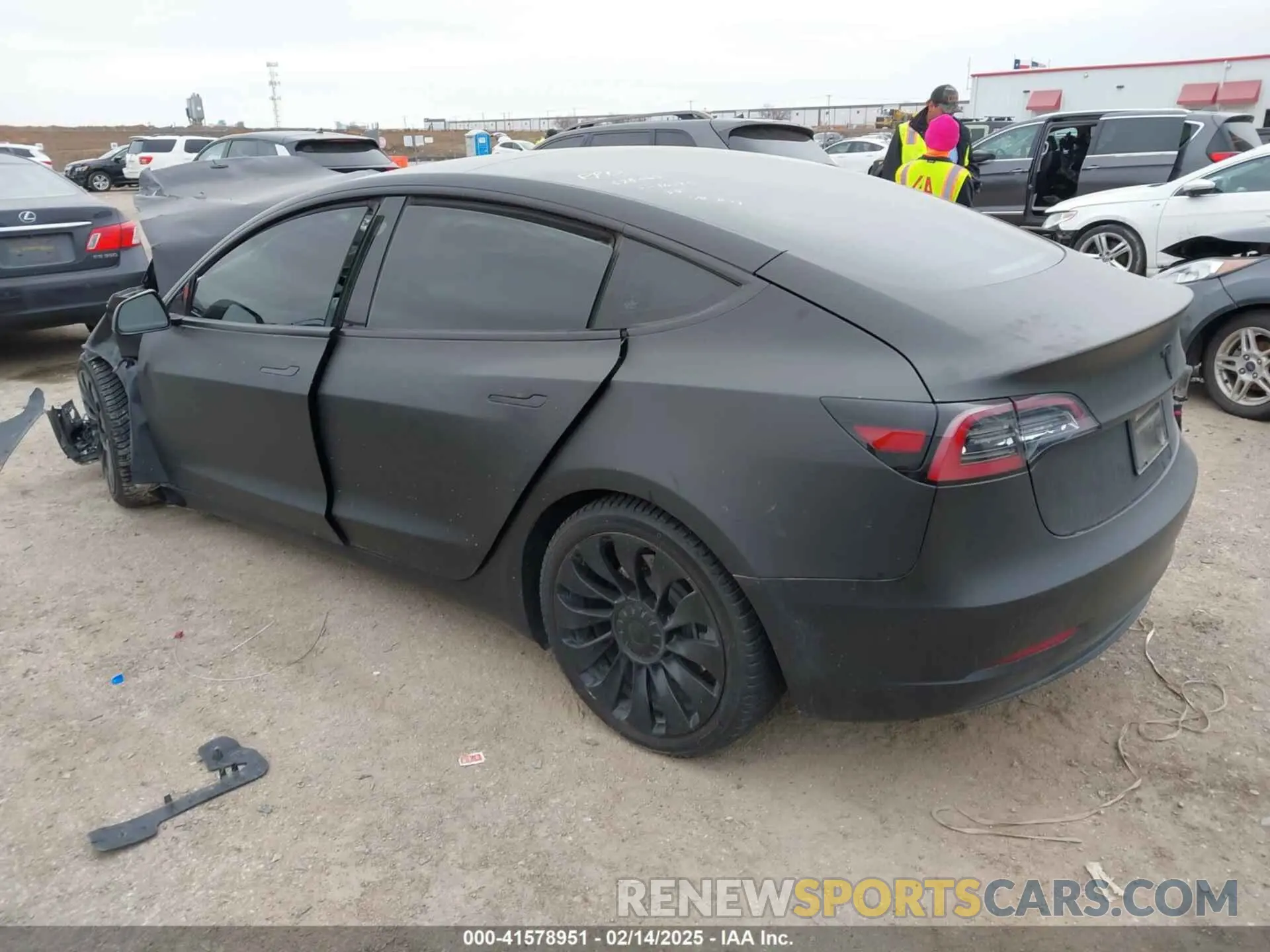 3 Photograph of a damaged car 5YJ3E1EA7PF563550 TESLA MODEL 3 2023