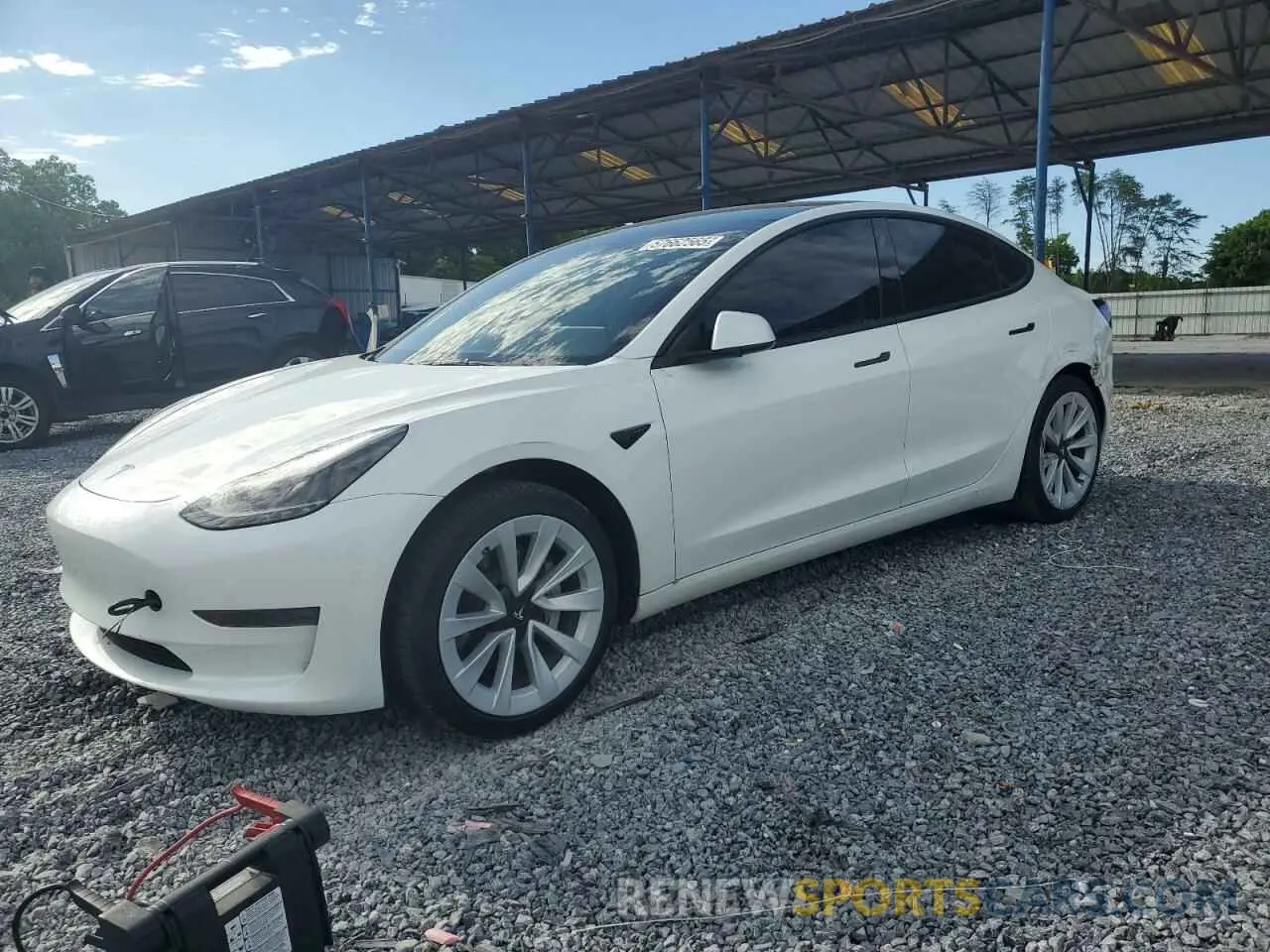 1 Photograph of a damaged car 5YJ3E1EA7PF573852 TESLA MODEL 3 2023