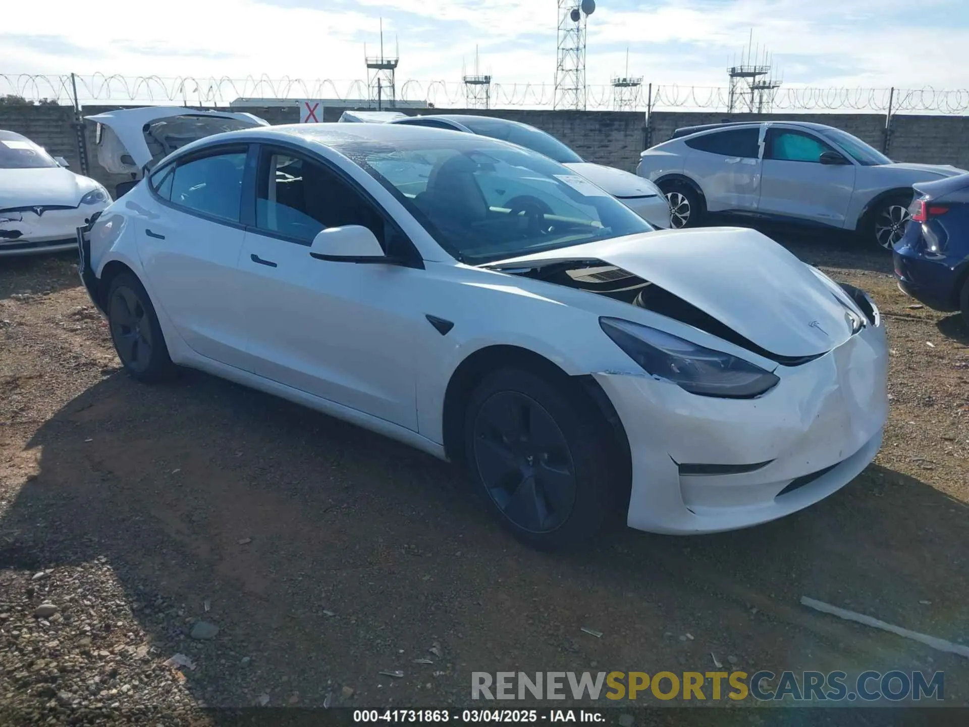 1 Photograph of a damaged car 5YJ3E1EA7PF594992 TESLA MODEL 3 2023