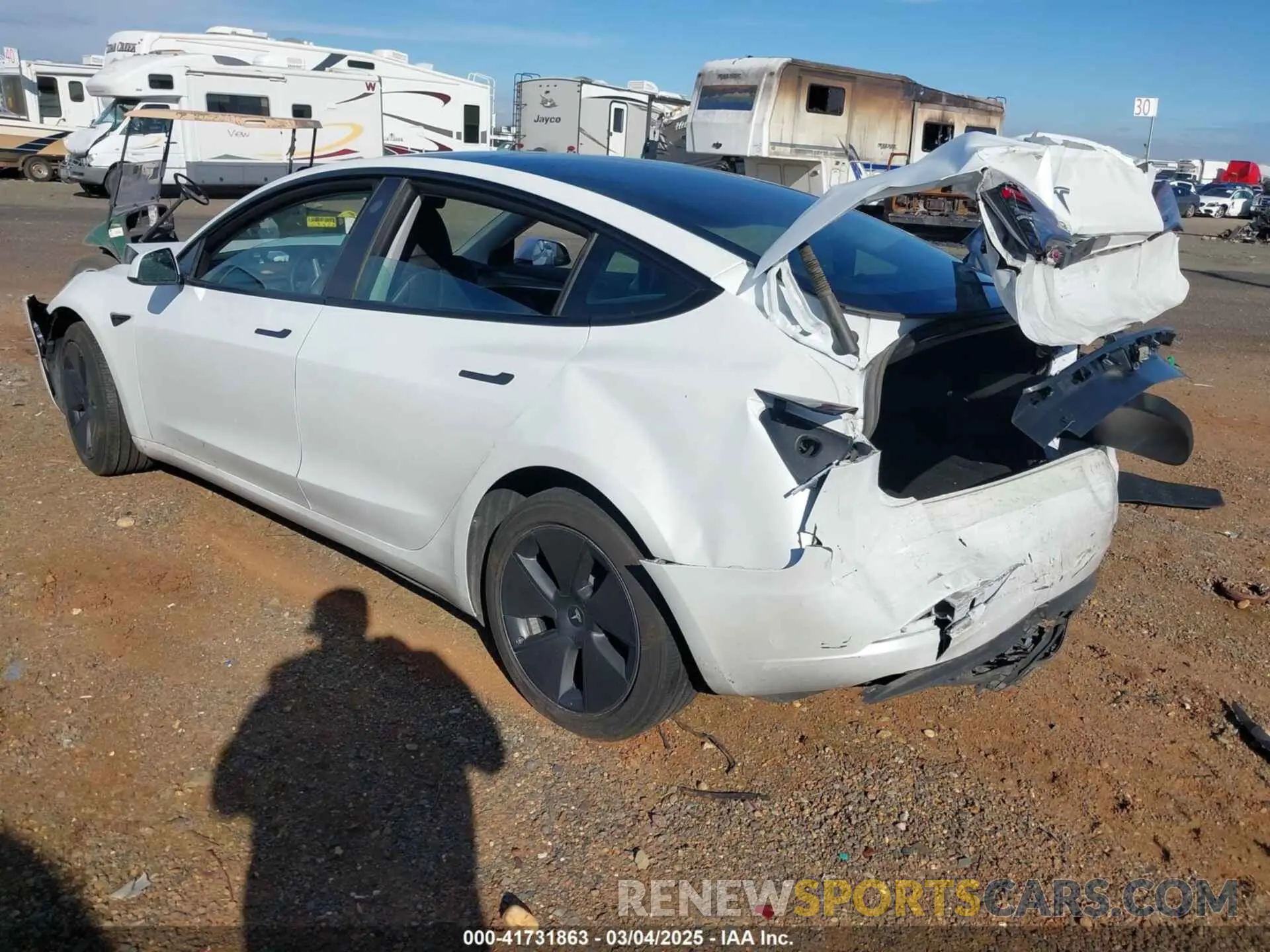 3 Photograph of a damaged car 5YJ3E1EA7PF594992 TESLA MODEL 3 2023
