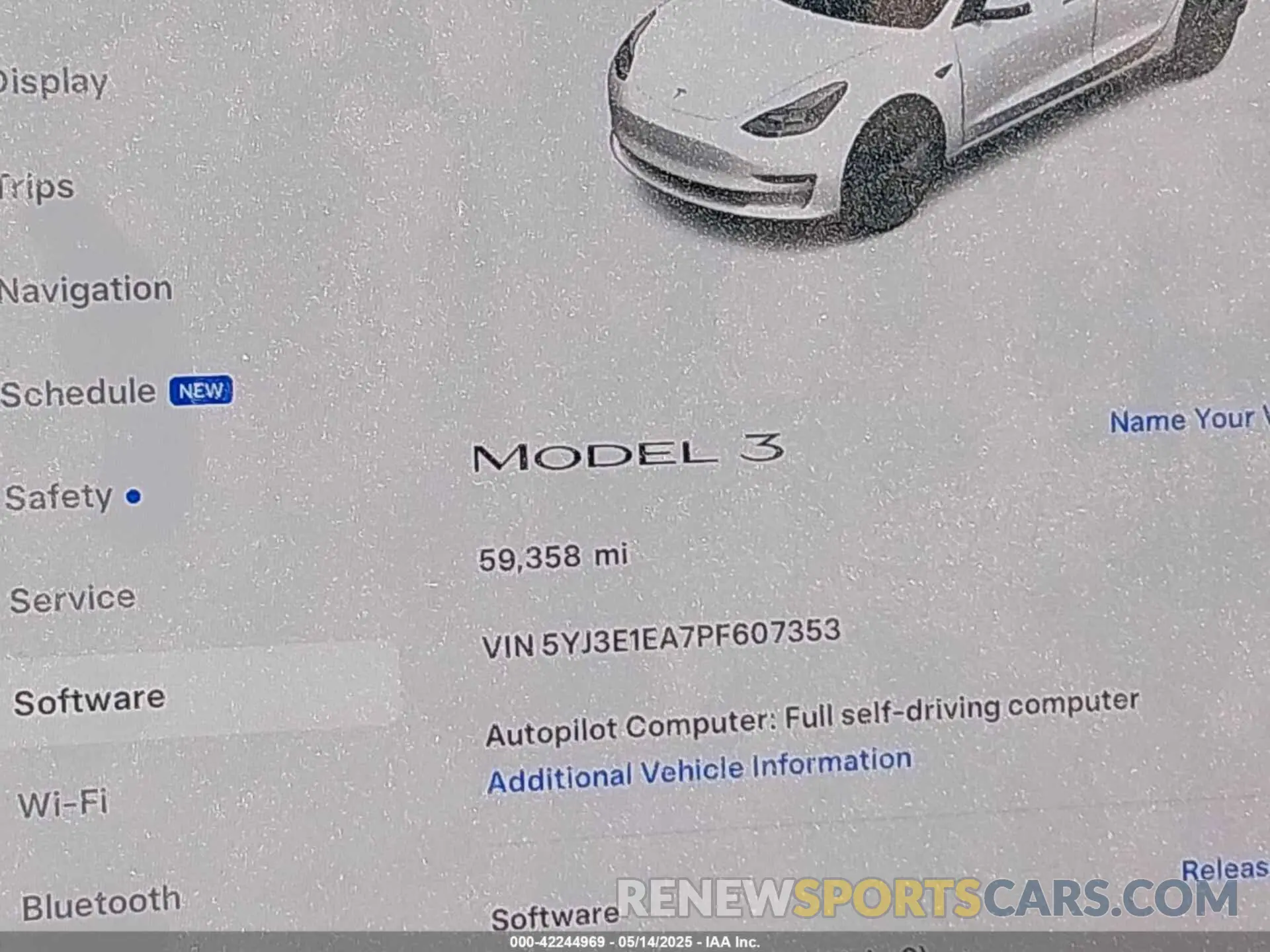 15 Photograph of a damaged car 5YJ3E1EA7PF607353 TESLA MODEL 3 2023